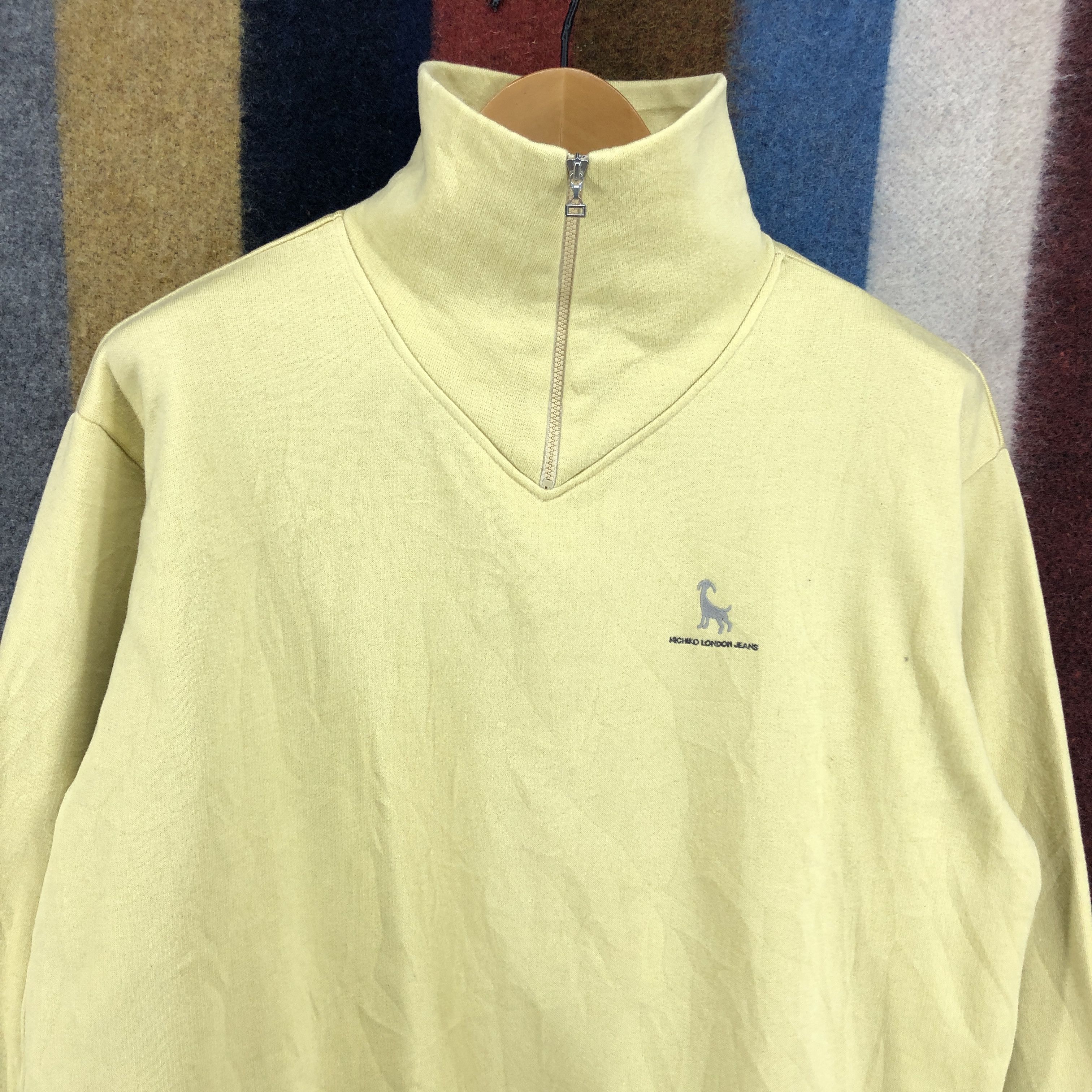 Japanese Brand MICHIKO LONDON JEANS Turtle Neck Sweatshirt #0631/AA Size US L / EU 52-54 / 3 - 2 Thumbnail