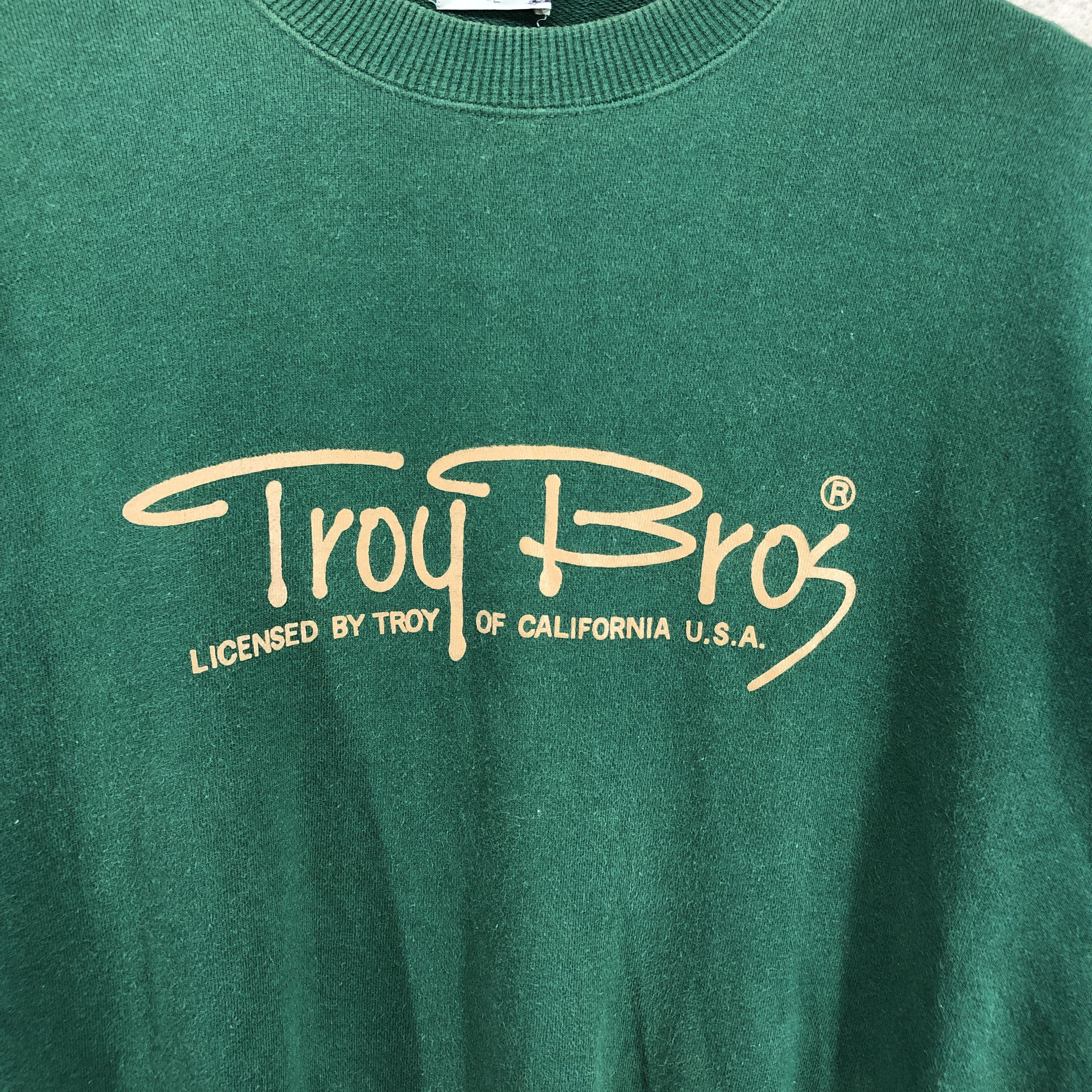 Vintage 90s Vintage TROY BROS Crew Neck Sweatshirt #0581/Y Size US L / EU 52-54 / 3 - 4 Thumbnail