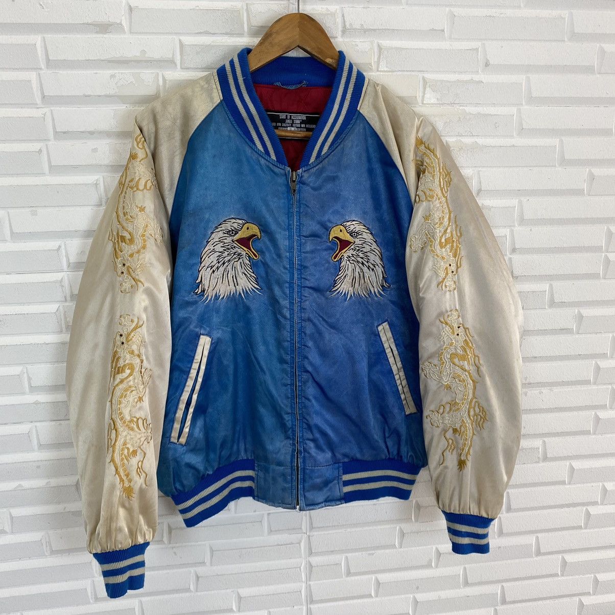 Japanese Brand Sukajan japanese brand embroidered logo jacket Size US L / EU 52-54 / 3 - 3 Thumbnail