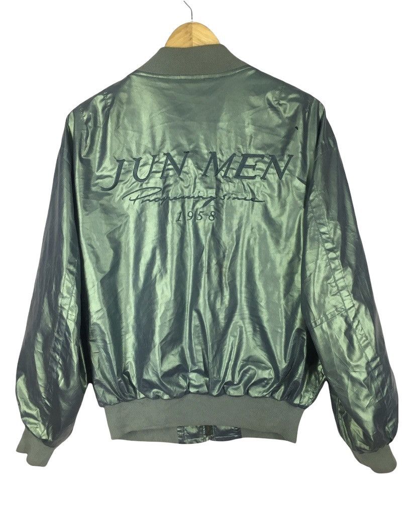 Japanese Brand VINTAGE JUN MEN VARSITY JACKET / BOMBER JACKET Size US M / EU 48-50 / 2 - 1 Thumbnail