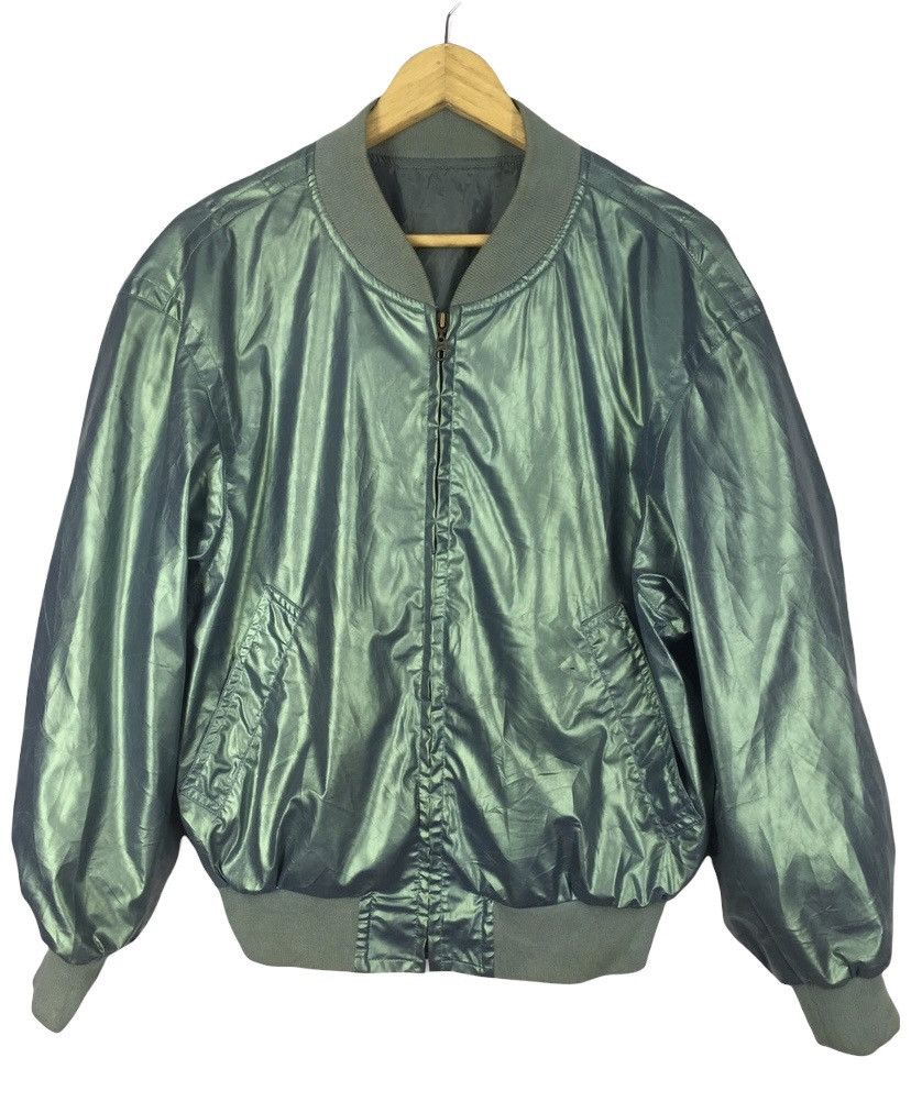 Japanese Brand VINTAGE JUN MEN VARSITY JACKET / BOMBER JACKET Size US M / EU 48-50 / 2 - 3 Thumbnail
