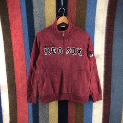 MLB Boston Red Sox X Uniqlo Fleece Sweatshirt Quarter Zipped