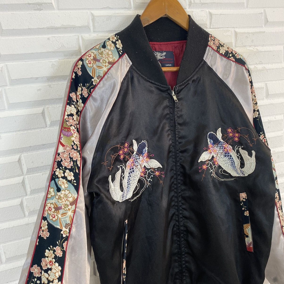 Japanese Brand JAPANESE TRADITIONAL SUKAJAN EMBROIDERED LOGO JACKET Size US M / EU 48-50 / 2 - 6 Thumbnail
