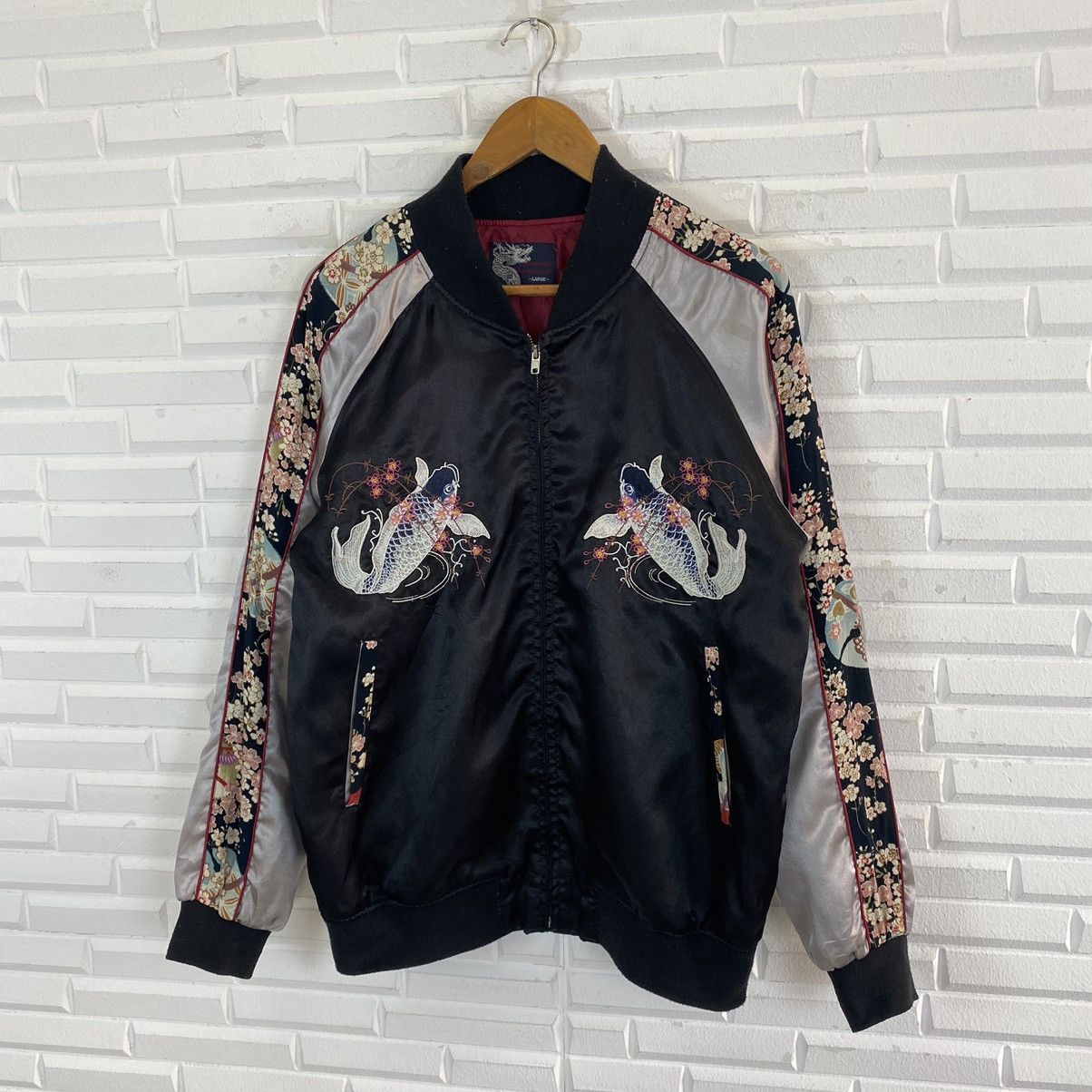 Japanese Brand JAPANESE TRADITIONAL SUKAJAN EMBROIDERED LOGO JACKET Size US M / EU 48-50 / 2 - 4 Thumbnail
