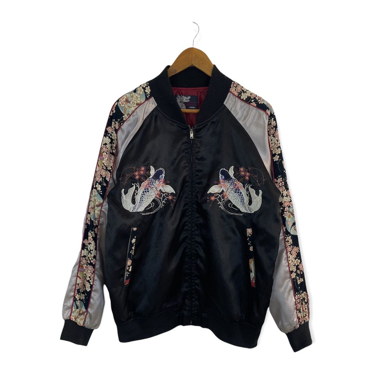 Japanese Brand JAPANESE TRADITIONAL SUKAJAN EMBROIDERED LOGO JACKET Size US M / EU 48-50 / 2 - 2 Thumbnail