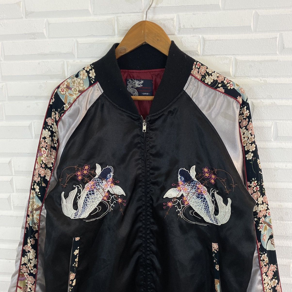 Japanese Brand JAPANESE TRADITIONAL SUKAJAN EMBROIDERED LOGO JACKET Size US M / EU 48-50 / 2 - 5 Thumbnail