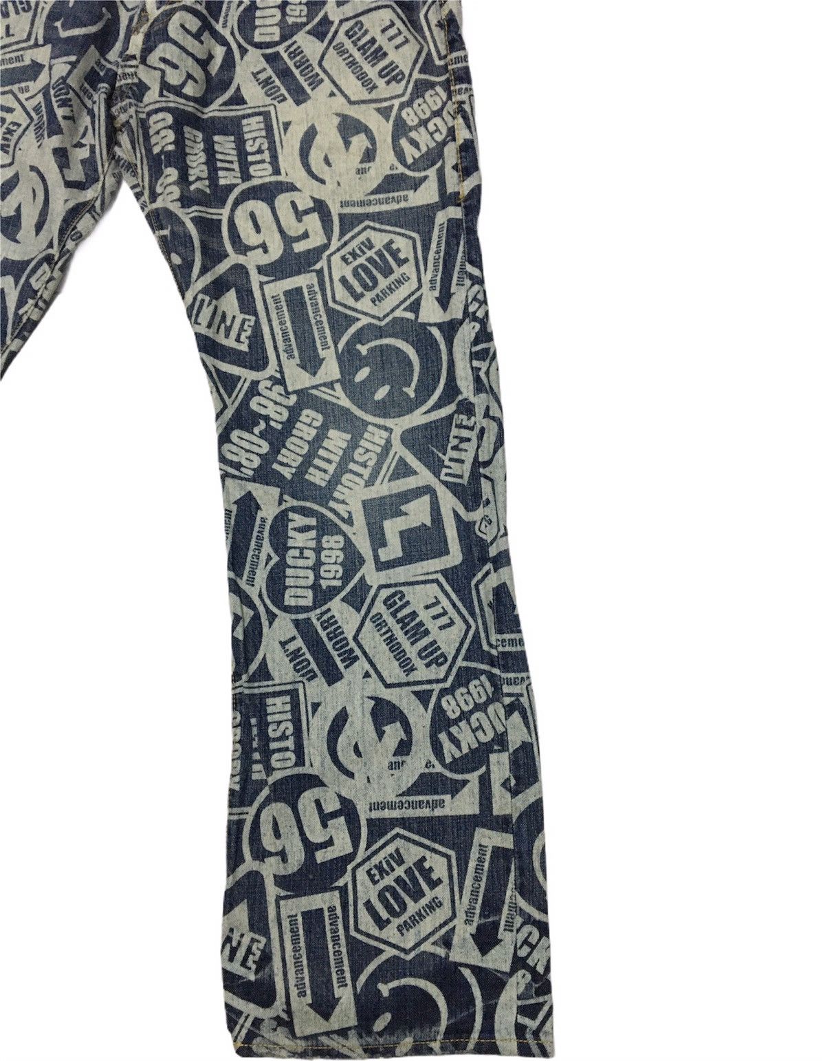 Hysteric Glamour RARE DENIM PANTS FULLPRINT INSPIRE HYSTERIC GLAMOUR Size US 28 / EU 44 - 2 Thumbnail
