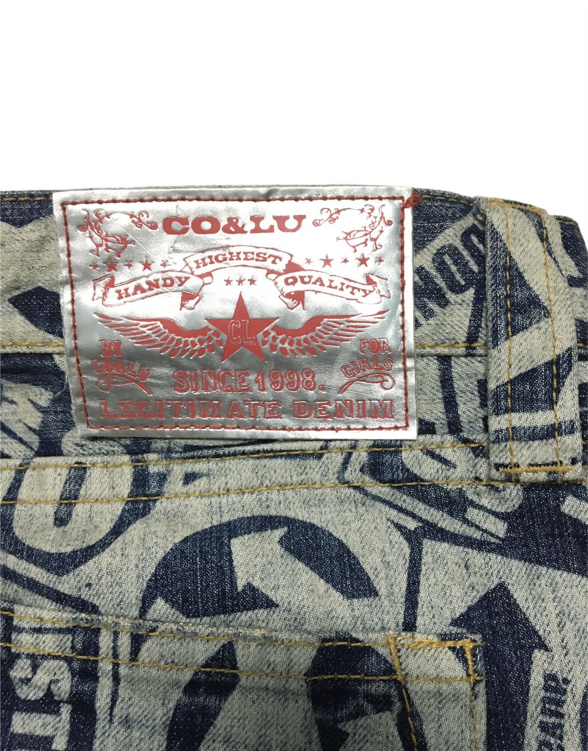 Hysteric Glamour RARE DENIM PANTS FULLPRINT INSPIRE HYSTERIC GLAMOUR Size US 28 / EU 44 - 6 Thumbnail
