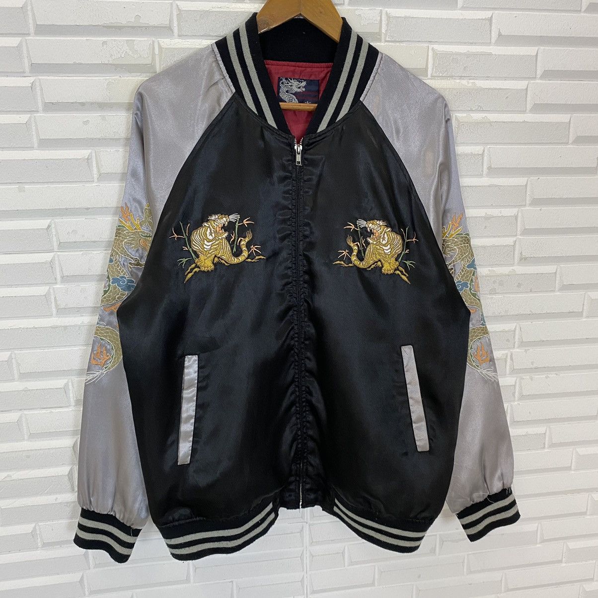 Japanese Brand NICE DESIGN JAPANESE TRADITIONAL SUKAJAN SATIN JACKET Size US M / EU 48-50 / 2 - 3 Thumbnail