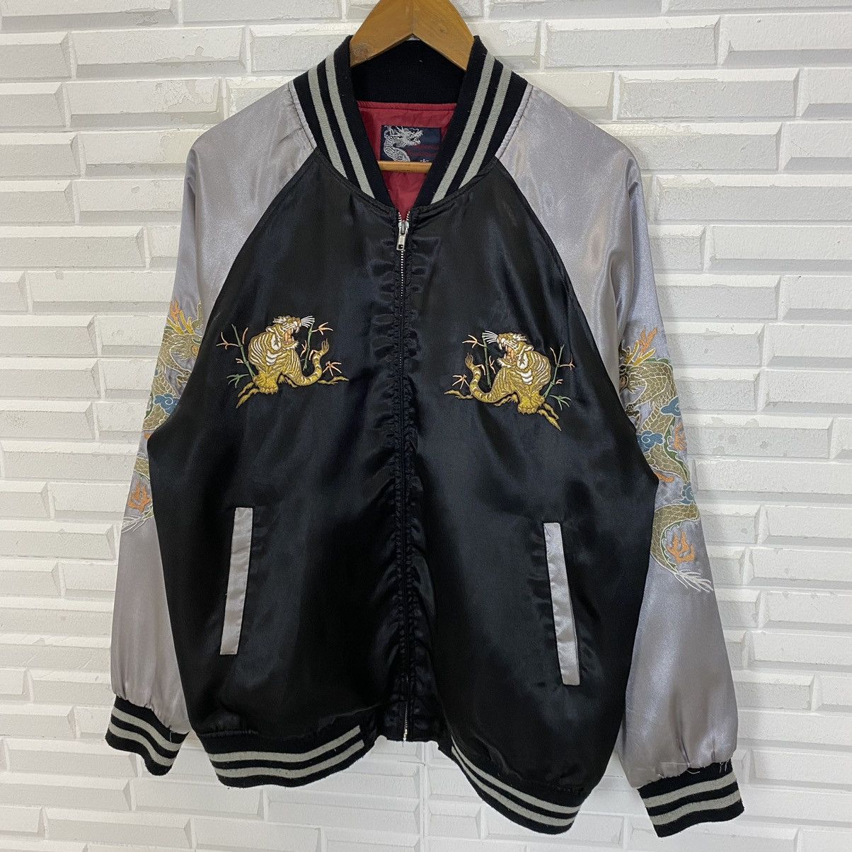 Japanese Brand NICE DESIGN JAPANESE TRADITIONAL SUKAJAN SATIN JACKET Size US M / EU 48-50 / 2 - 4 Thumbnail
