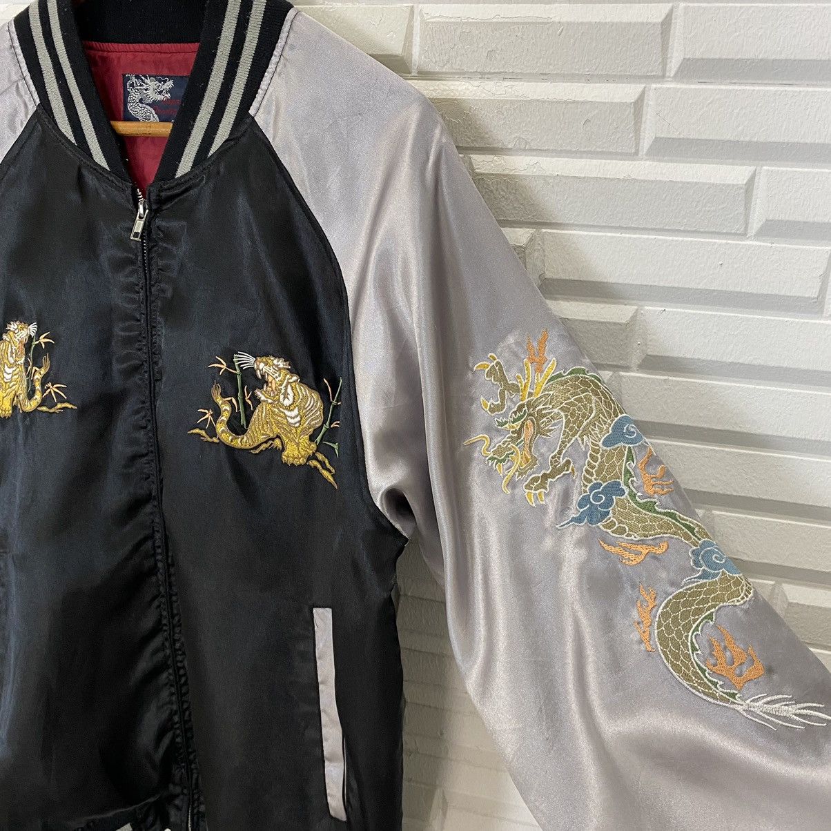 Japanese Brand NICE DESIGN JAPANESE TRADITIONAL SUKAJAN SATIN JACKET Size US M / EU 48-50 / 2 - 7 Thumbnail