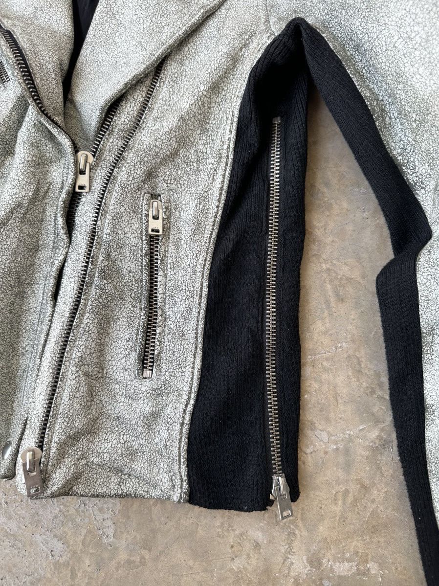 Iro IRO ILARIA Cracked Lamb Leather Biker Jacket Size 40 Size S / US 4 / IT 40 - 8 Thumbnail