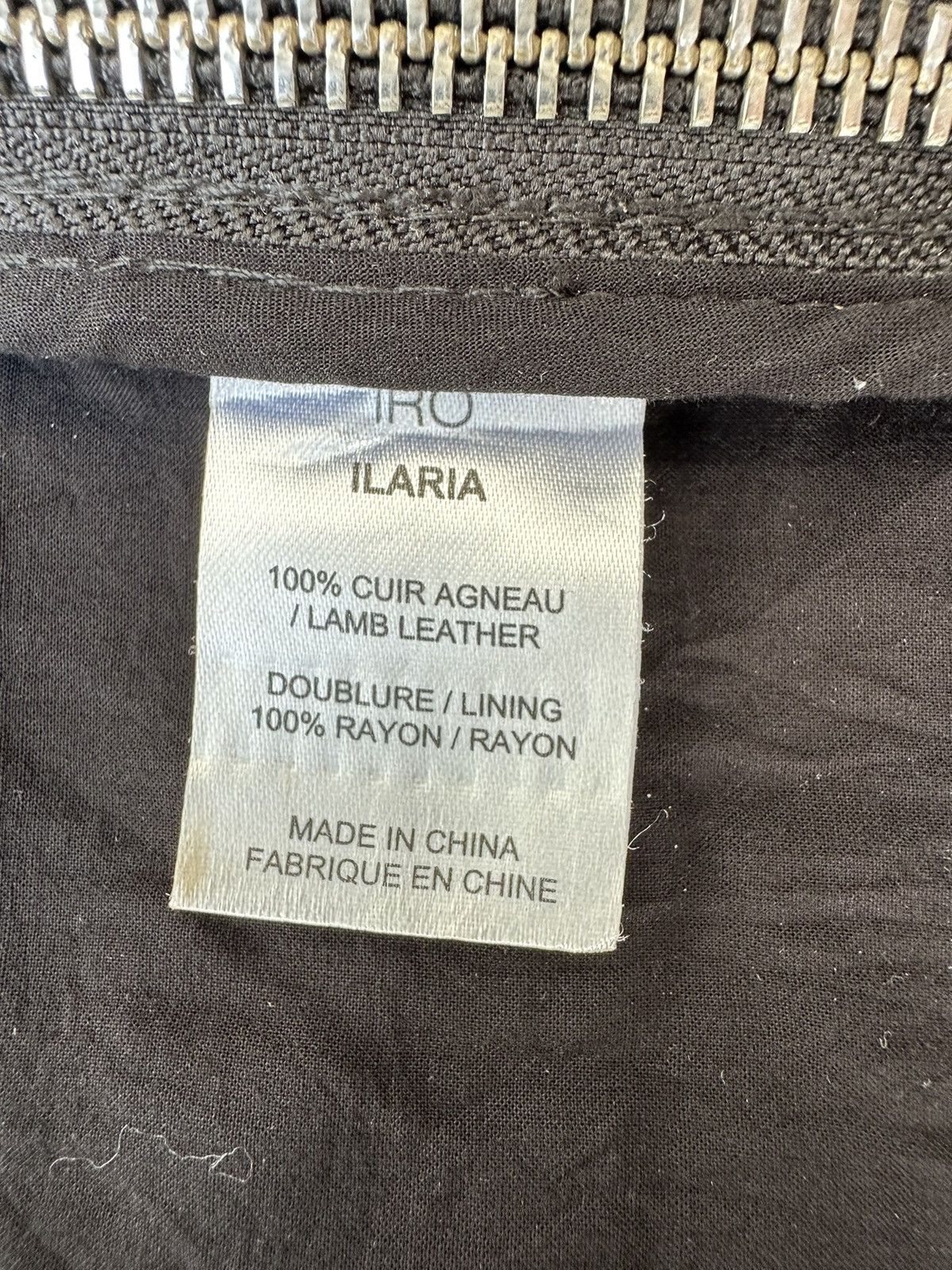 Iro IRO ILARIA Cracked Lamb Leather Biker Jacket Size 40 Size S / US 4 / IT 40 - 11 Thumbnail