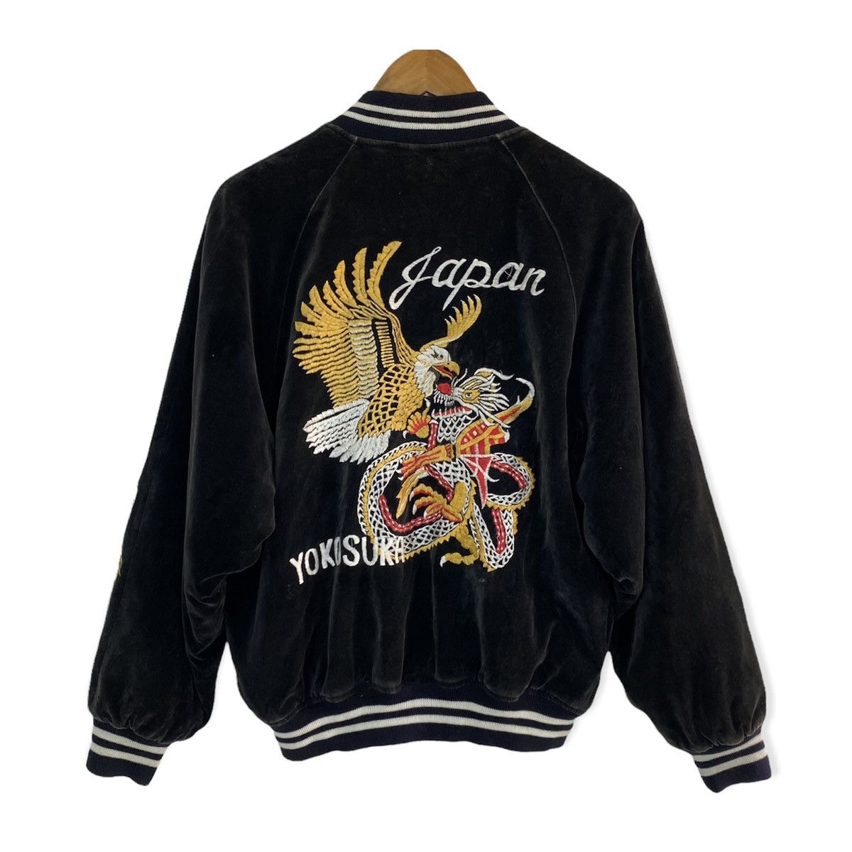 Japanese Brand ✨SUKAJAN VELVET EMBROIDERED LOGO JACKET Size US M / EU 48-50 / 2 - 2 Thumbnail