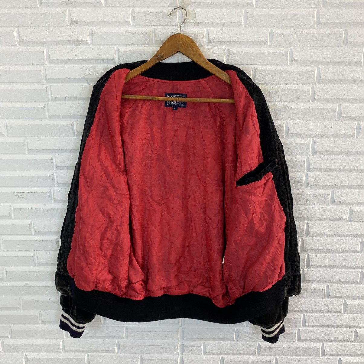 Japanese Brand ✨SUKAJAN VELVET EMBROIDERED LOGO JACKET Size US M / EU 48-50 / 2 - 10 Thumbnail