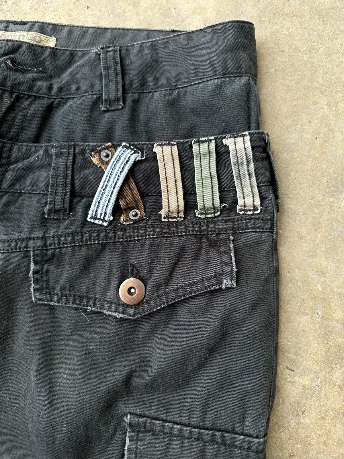 If Six Was Nine Rare Denim Lab Double Waist Cargo Pants Size US 30 / EU 46 - 7 Thumbnail