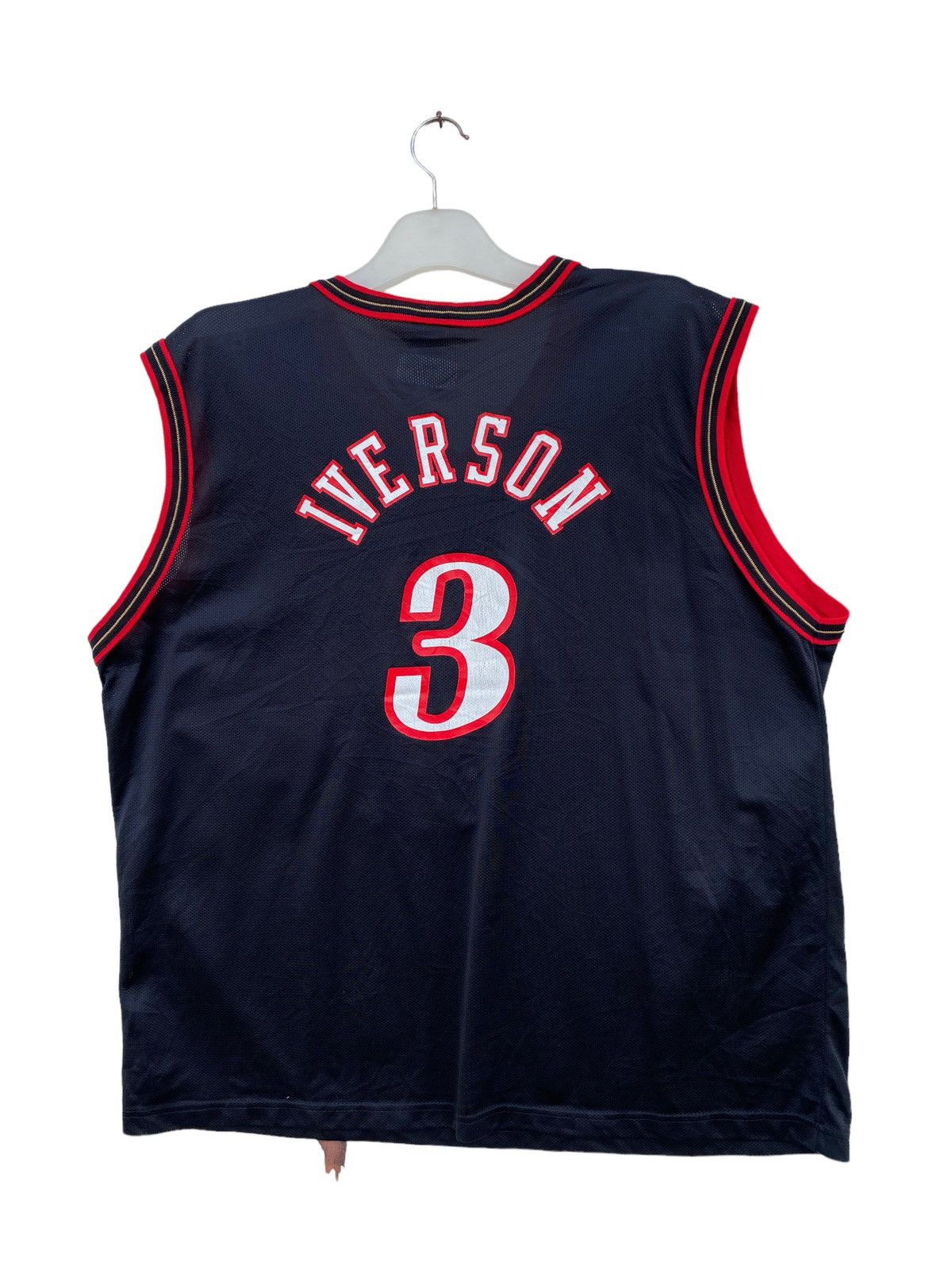 Champion × NBA × Vintage Vintage Allen Iverson Philadelphia Sixers Jersey Size US L / EU 52-54 / 3 - 2 Thumbnail