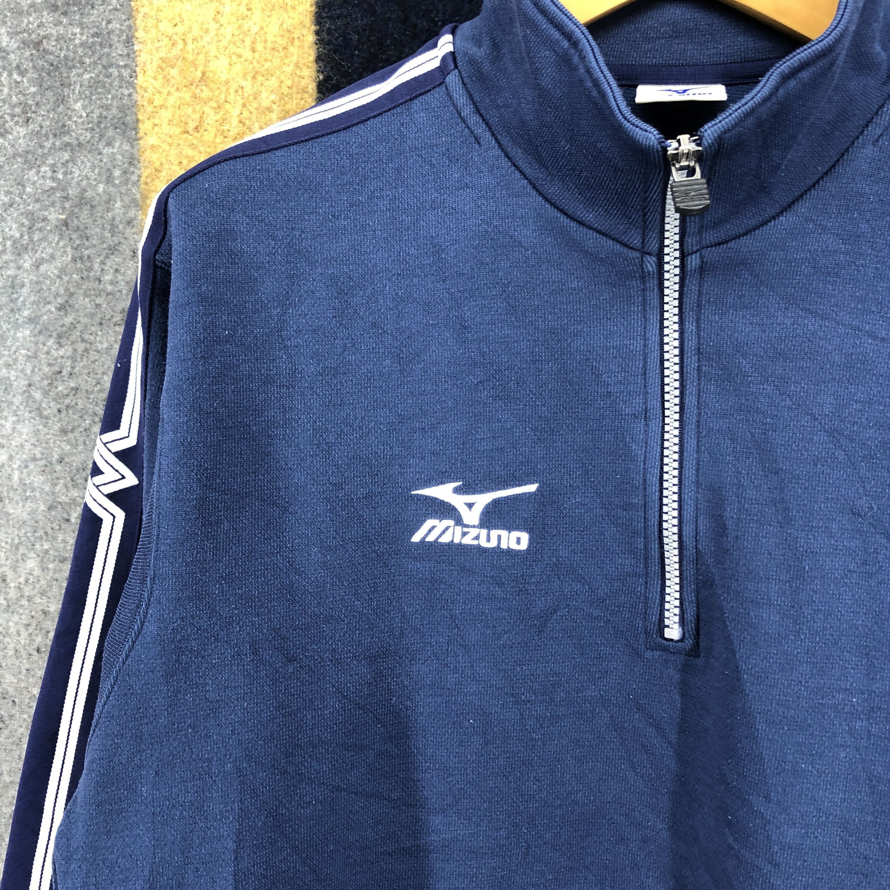 Mizuno MIZUNO Turtle Neck Sweatshirt Side Tape #041-02 Size US L / EU 52-54 / 3 - 2 Thumbnail