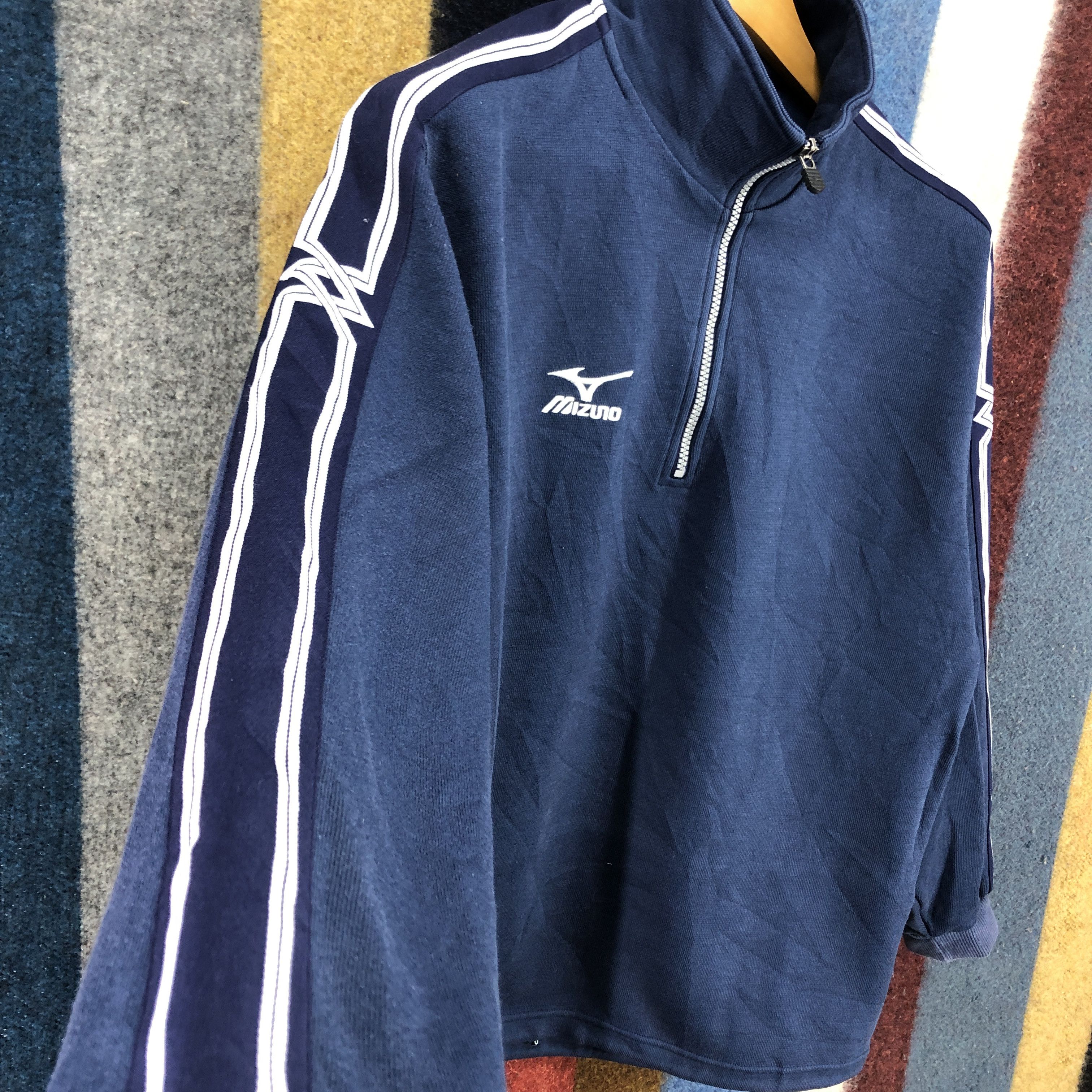 Mizuno MIZUNO Turtle Neck Sweatshirt Side Tape #041-02 Size US L / EU 52-54 / 3 - 3 Thumbnail