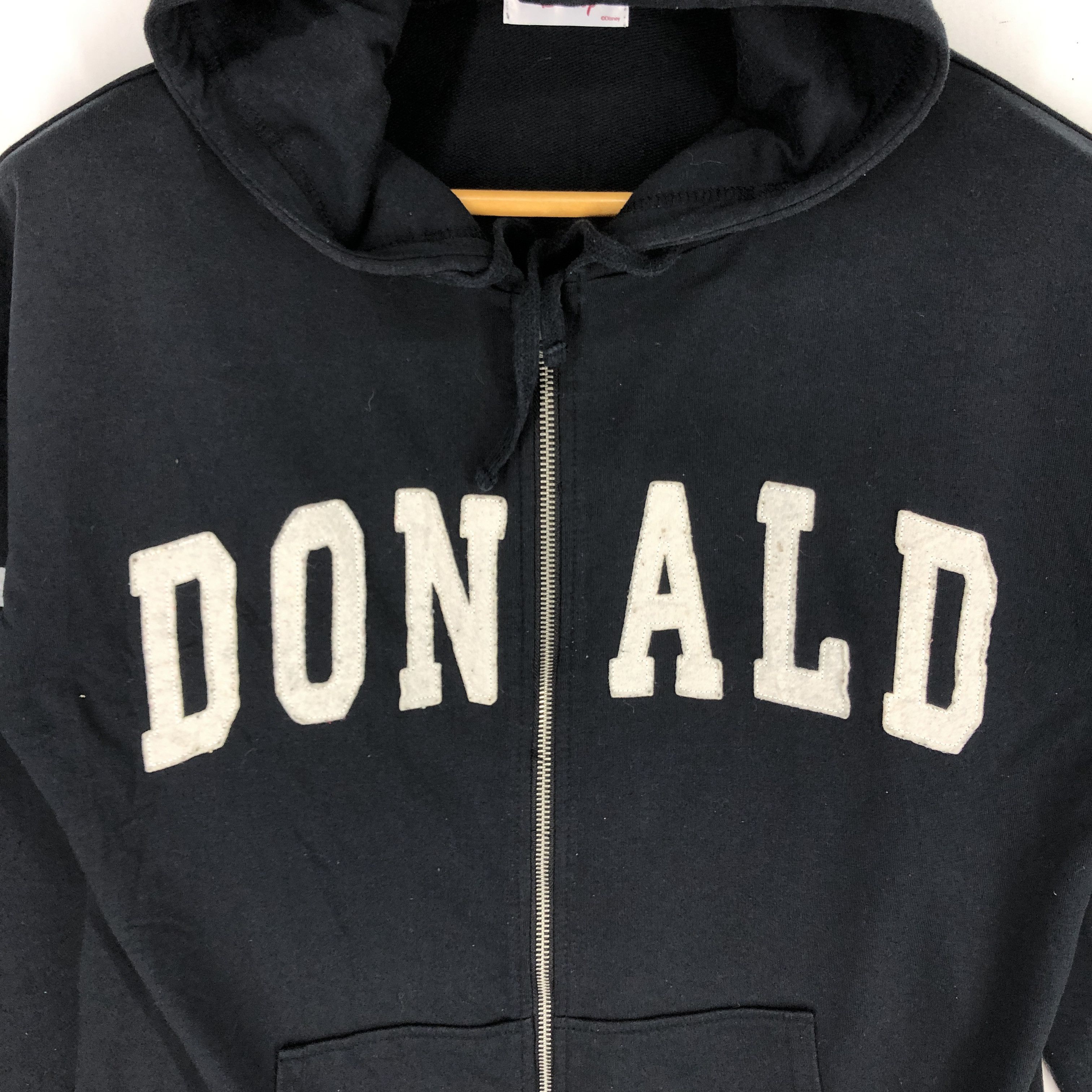 Disney DONALD DUCK by DISNEY Women Zipper Hoodie #2487-87 Size M / US 6-8 / IT 42-44 - 4 Thumbnail