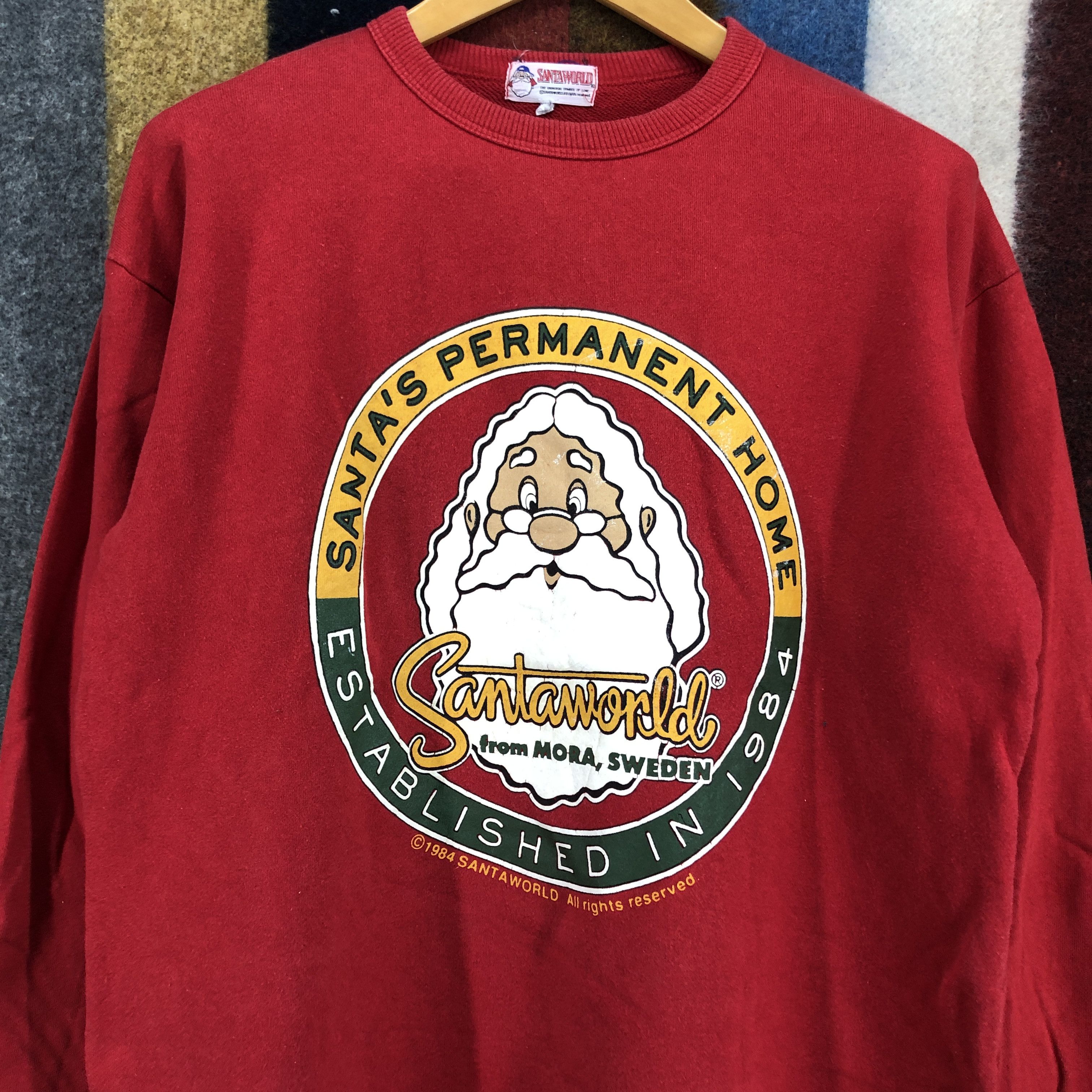 Japanese Brand SANTA WORLD SWEDEN 1984 Crew Neck Sweatshirt #049-02 Size US L / EU 52-54 / 3 - 2 Thumbnail