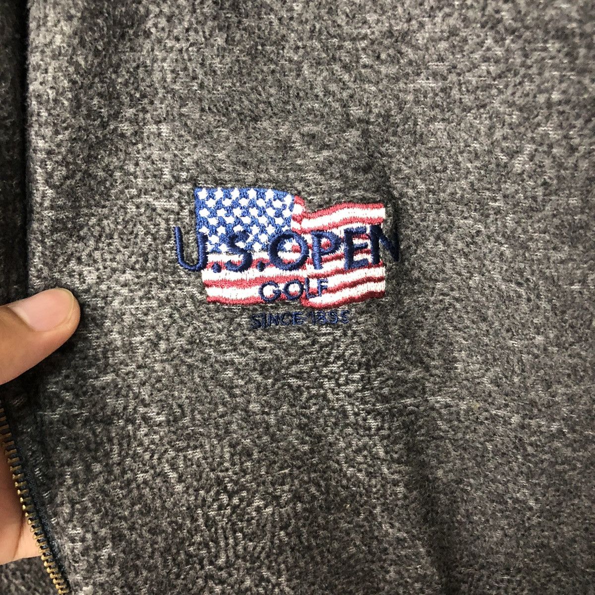 Japanese Brand Vintage Us Open Golf Embroidery Zipper Ups Vest Size US L / EU 52-54 / 3 - 5 Thumbnail