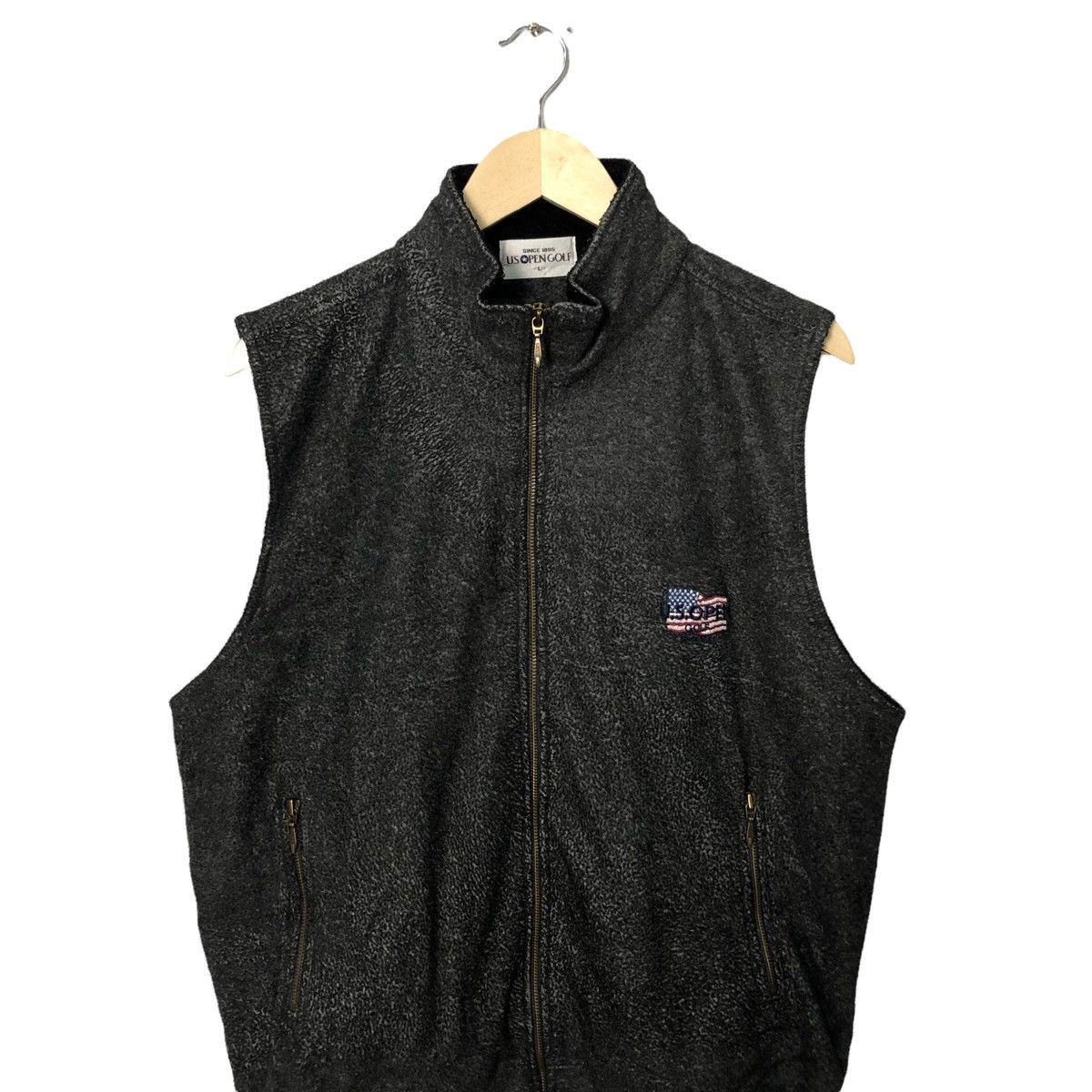 Japanese Brand Vintage Us Open Golf Embroidery Zipper Ups Vest Size US L / EU 52-54 / 3 - 2 Thumbnail
