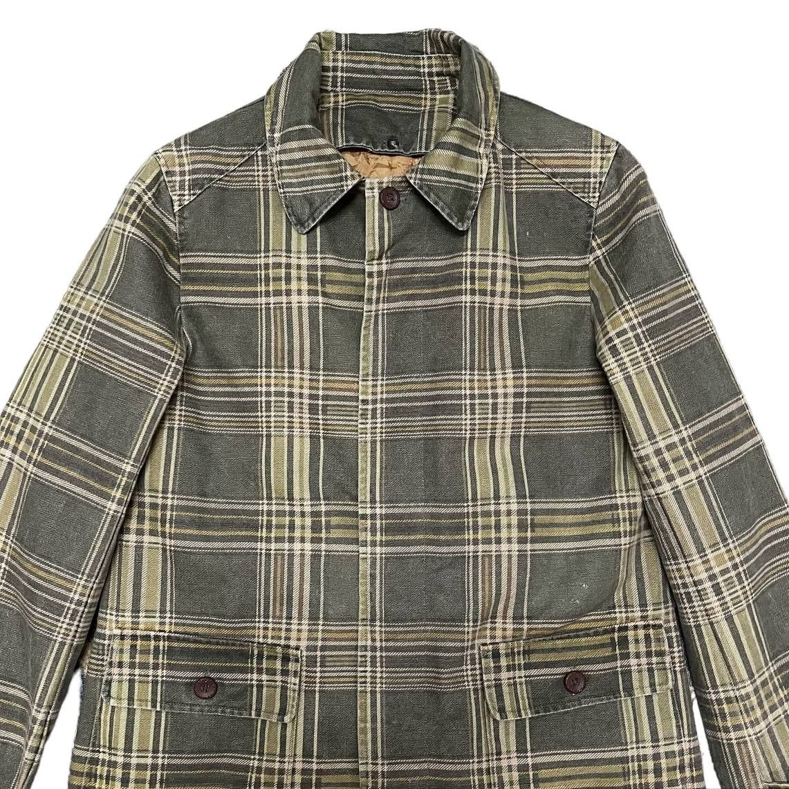 Japanese Brand Vintage Japanese Brand Tartan Plaid Over Coat Jacket Size US M / EU 48-50 / 2 - 2 Thumbnail