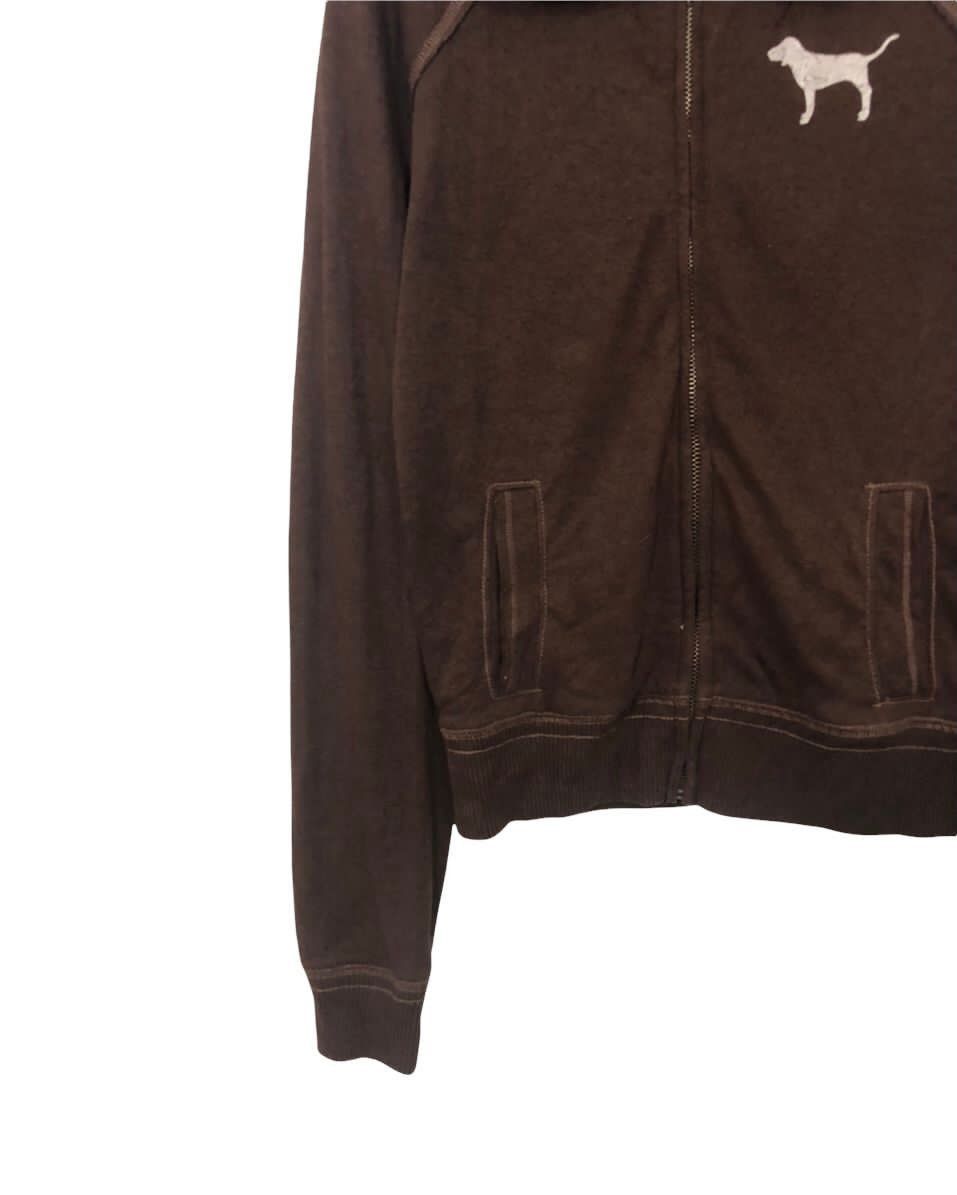 Japanese Brand Vintage Pink Zipper Ups Big Logo Hoodie Sweater Jacket Size US XS / EU 42 / 0 - 4 Thumbnail