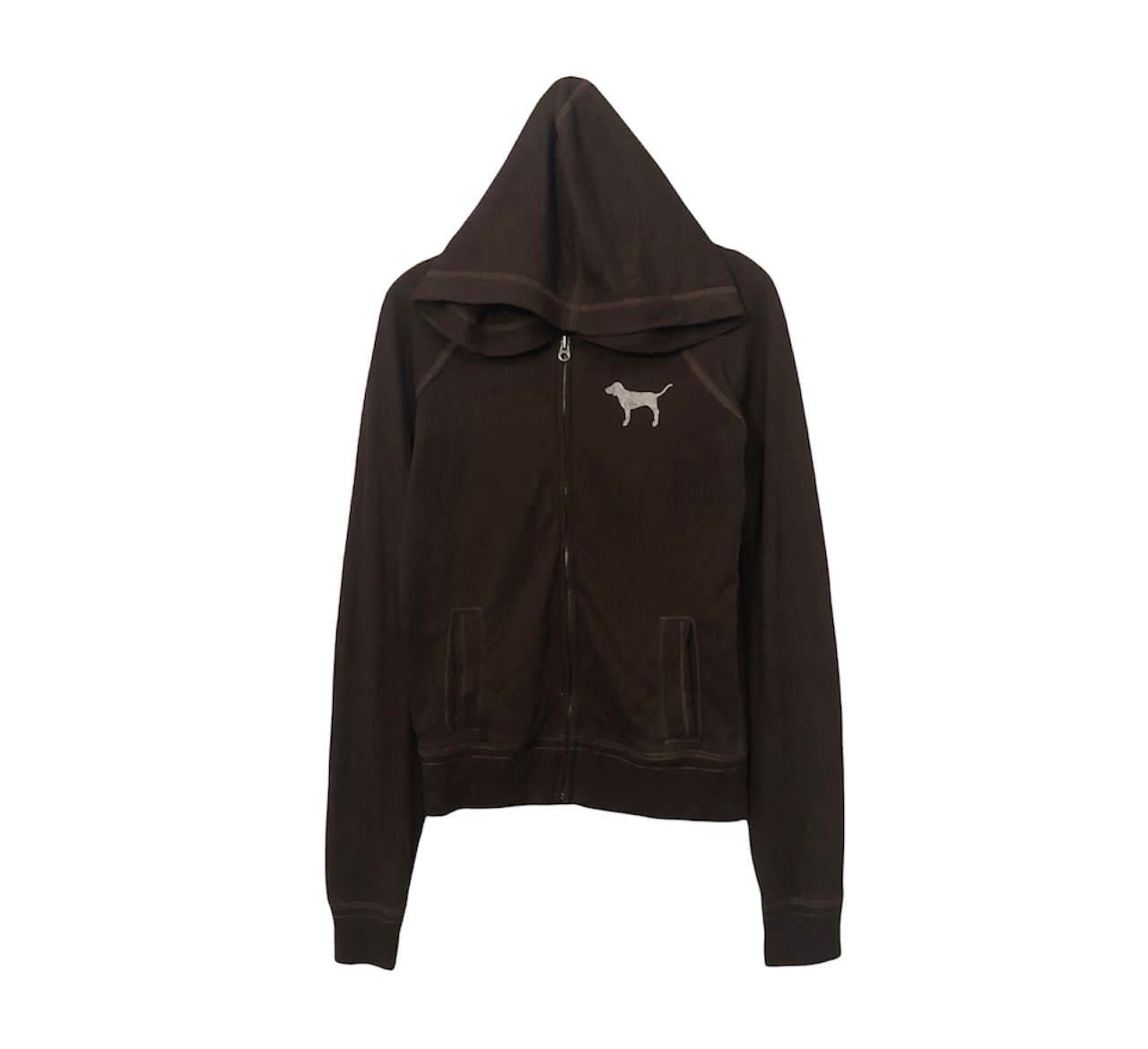 Japanese Brand Vintage Pink Zipper Ups Big Logo Hoodie Sweater Jacket Size US XS / EU 42 / 0 - 2 Thumbnail