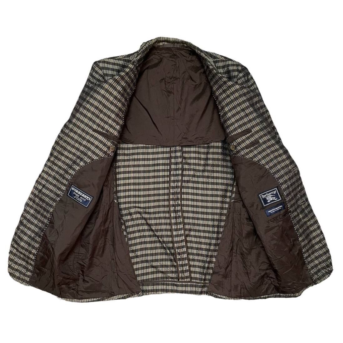 Burberry Vintage Burberry Coat Blazer Jacket Lined Pure Silk Size US M / EU 48-50 / 2 - 5 Thumbnail