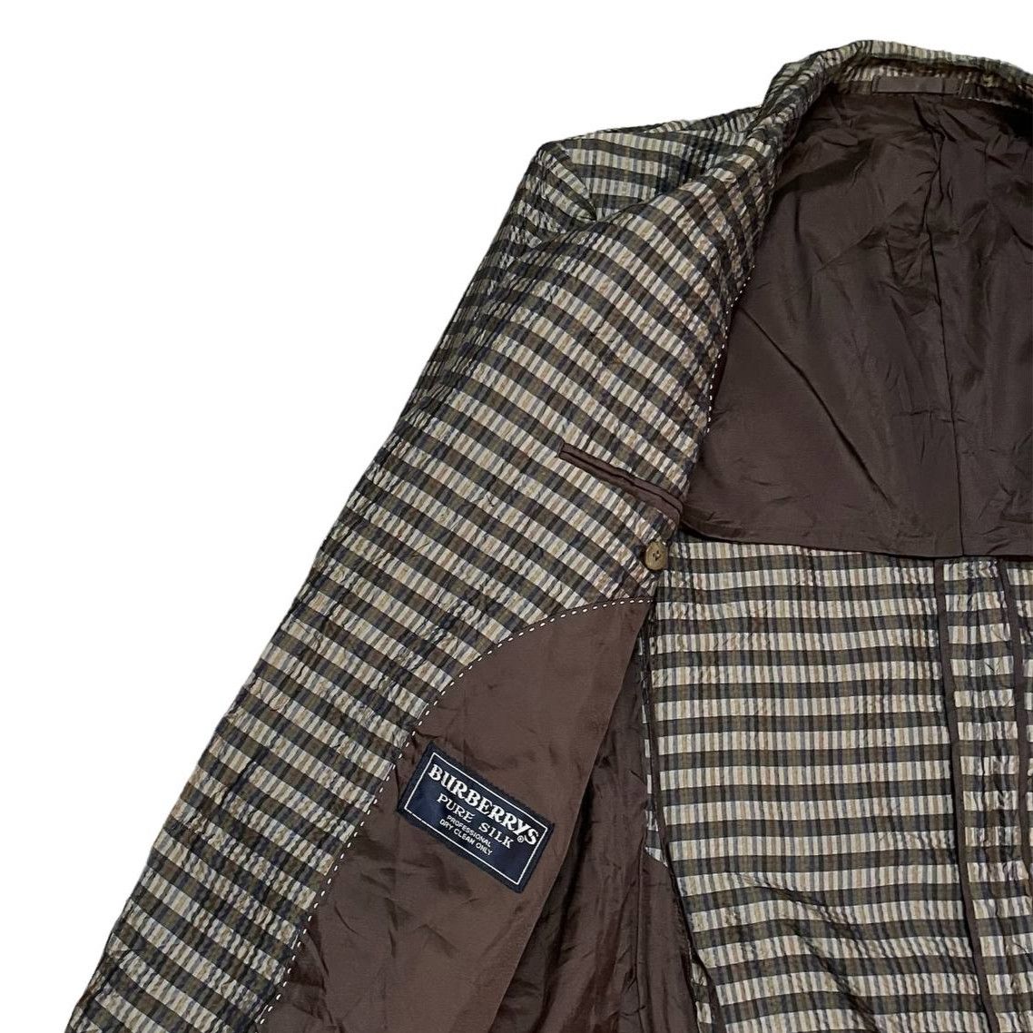 Burberry Vintage Burberry Coat Blazer Jacket Lined Pure Silk Size US M / EU 48-50 / 2 - 7 Thumbnail
