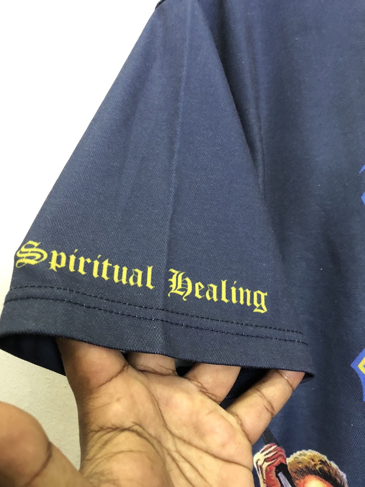 Band Tees DEATH- SPIRITUAL HEALING jersey material over print Size US XL / EU 56 / 4 - 6 Thumbnail
