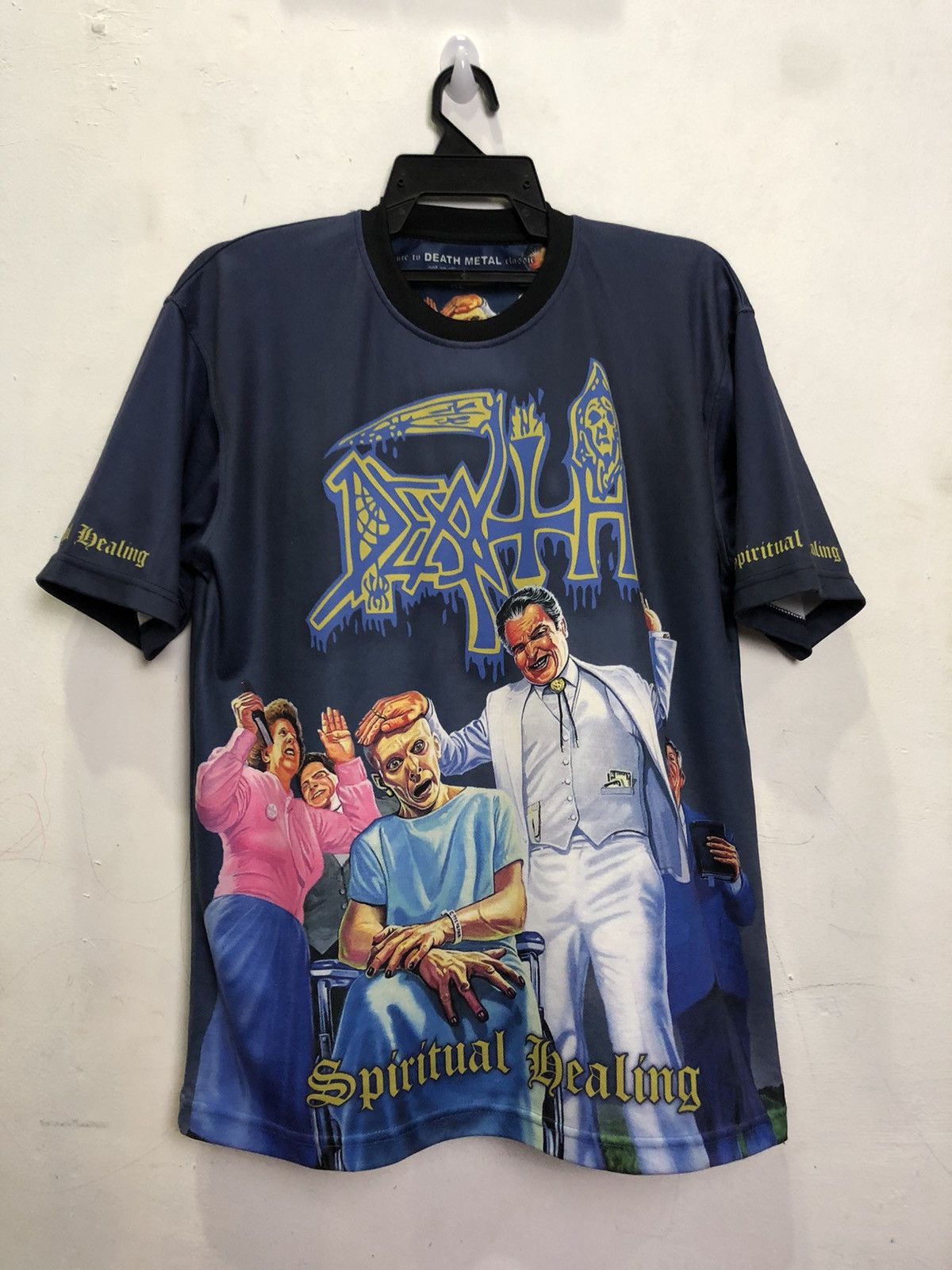 Band Tees DEATH- SPIRITUAL HEALING jersey material over print Size US XL / EU 56 / 4 - 1 Thumbnail