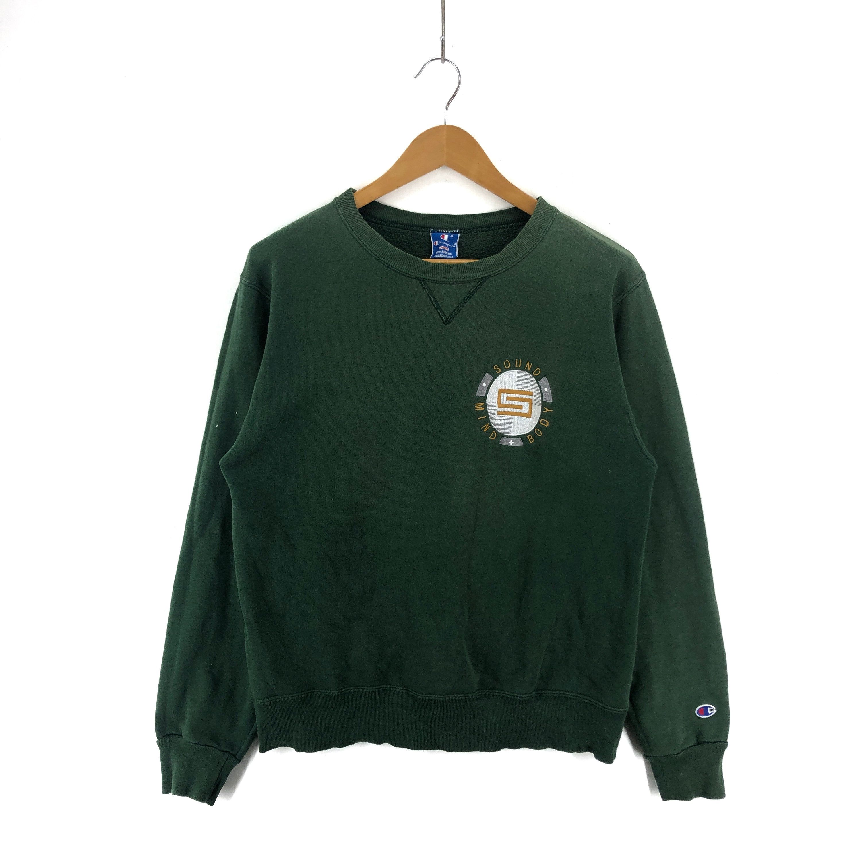 Champion 90s Vintage CHAMPION x SOUND MIND BODY Sweatshirt #1953-68 Size US M / EU 48-50 / 2 - 1 Thumbnail