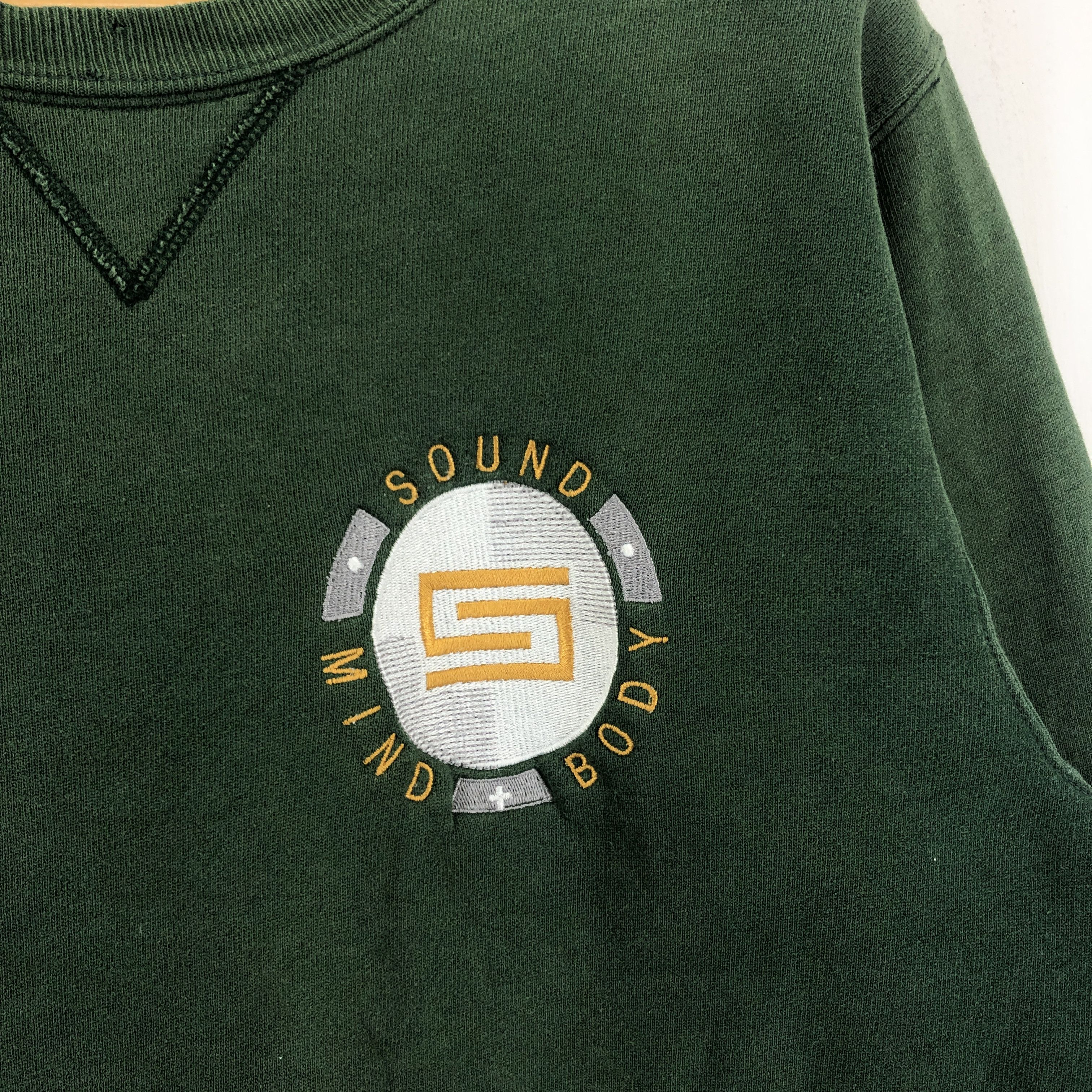 Champion 90s Vintage CHAMPION x SOUND MIND BODY Sweatshirt #1953-68 Size US M / EU 48-50 / 2 - 2 Thumbnail