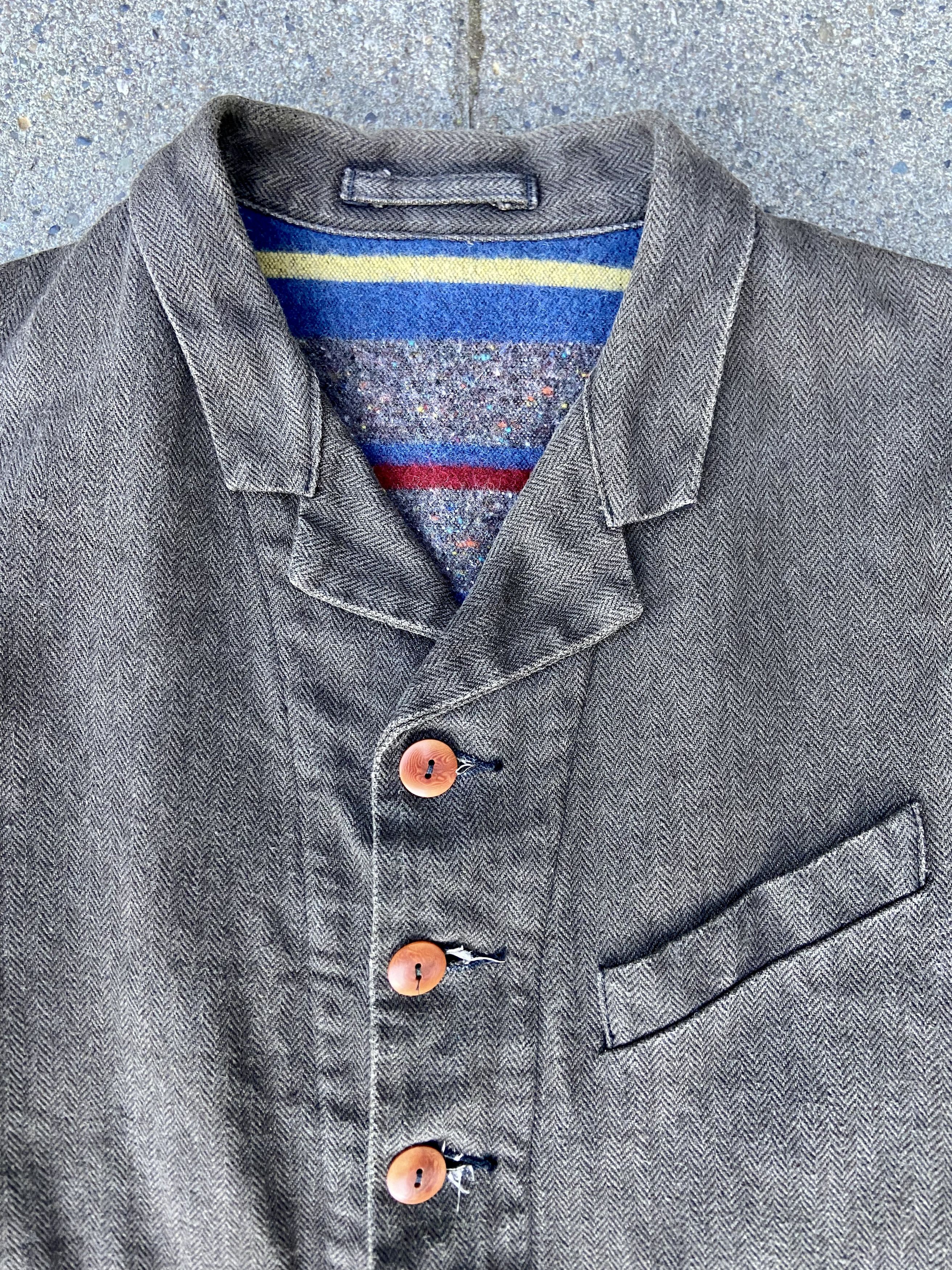 Mister Freedom × Sugar Cane Mister Freedom x Sugar Cane Faro Sack Coat HBT Grey Black 36 Size US XS / EU 42 / 0 - 2 Thumbnail