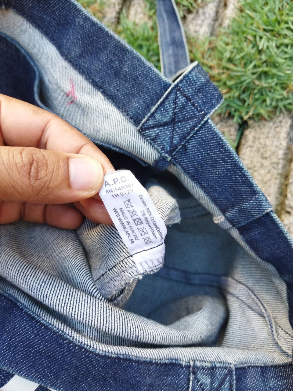 A.P.C. A.P.C Denim Tote Bag Size ONE SIZE - 6 Thumbnail