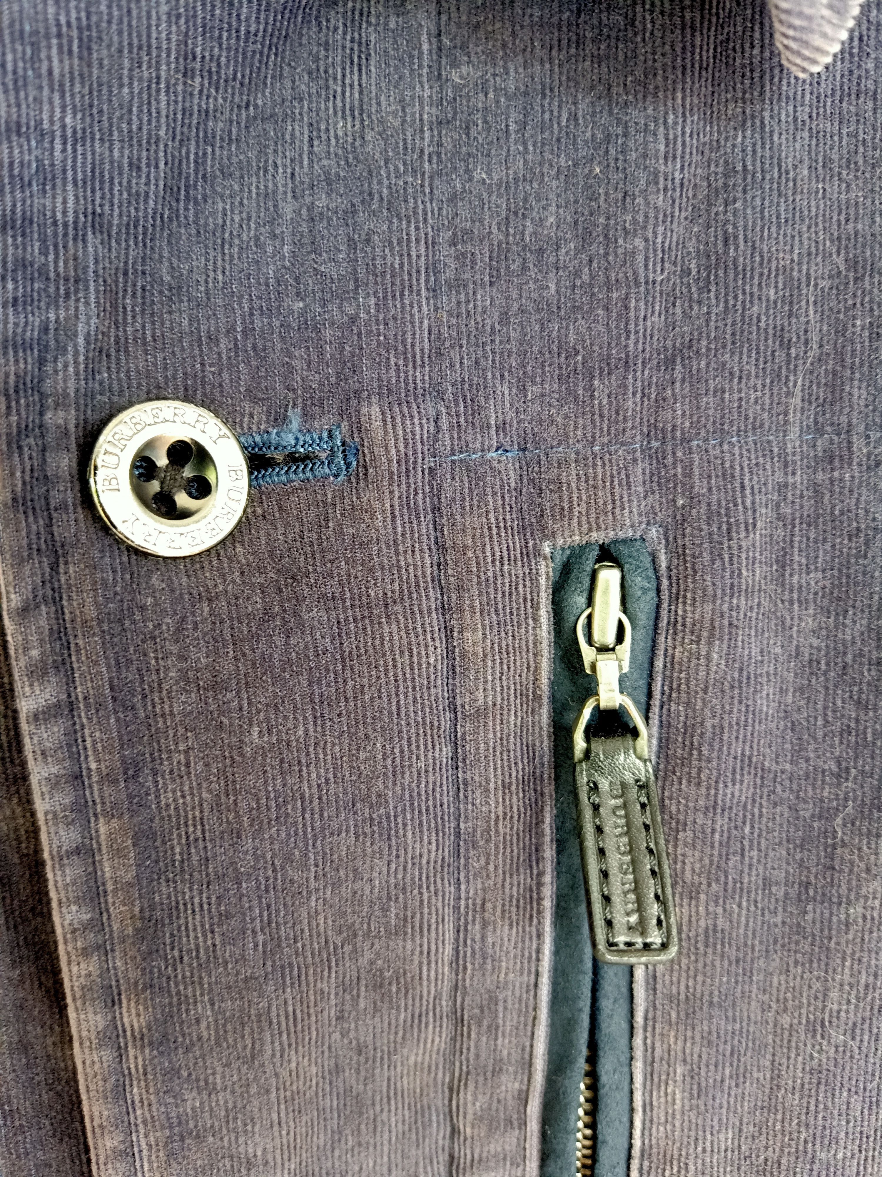 Burberry Vtg Burberry Corduroy Button Jacket Size US L / EU 52-54 / 3 - 4 Thumbnail