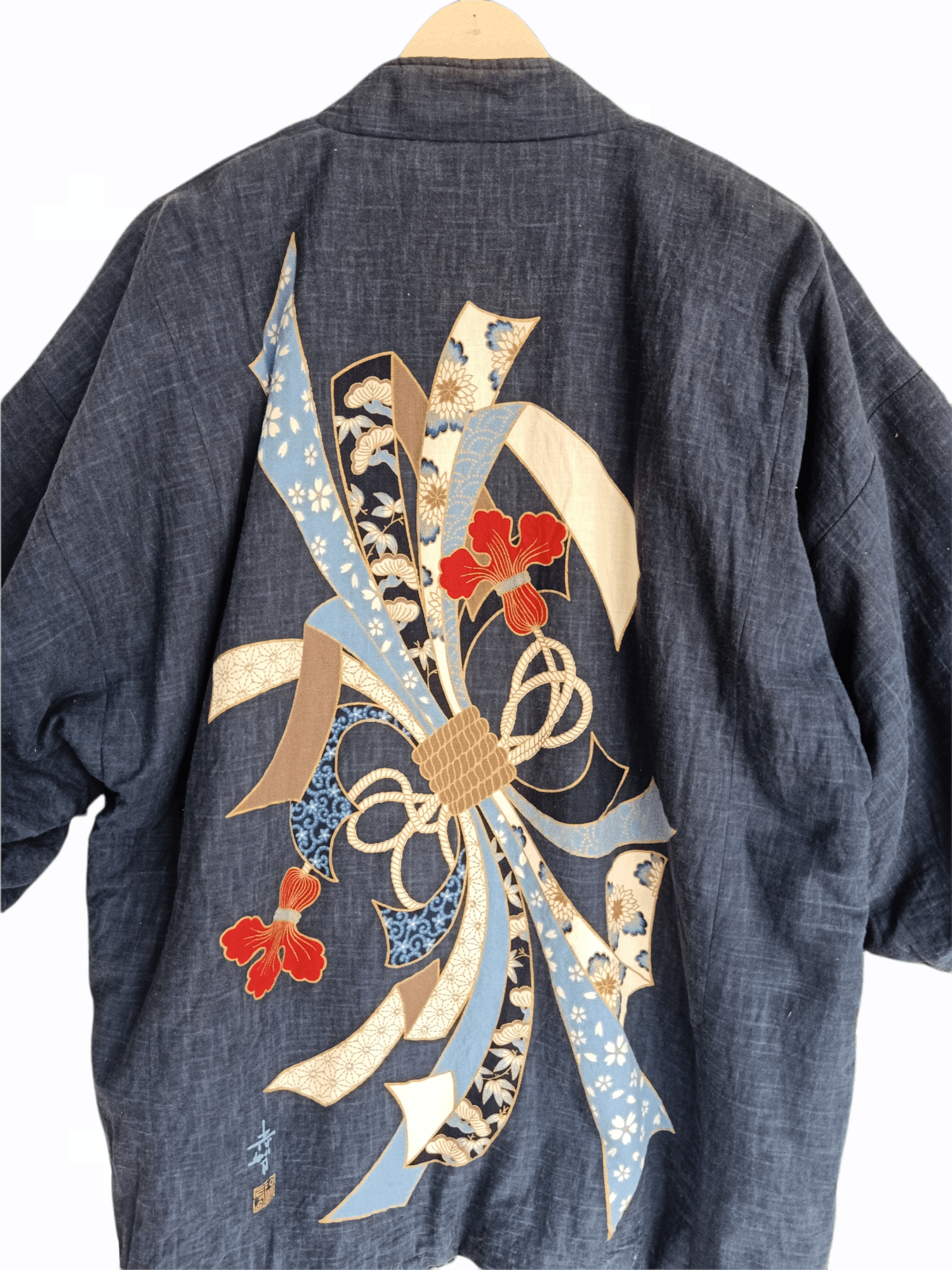 Indigo × Japanese Brand Japanese Indigo Kimono Size US XL / EU 56 / 4 - 1 Thumbnail