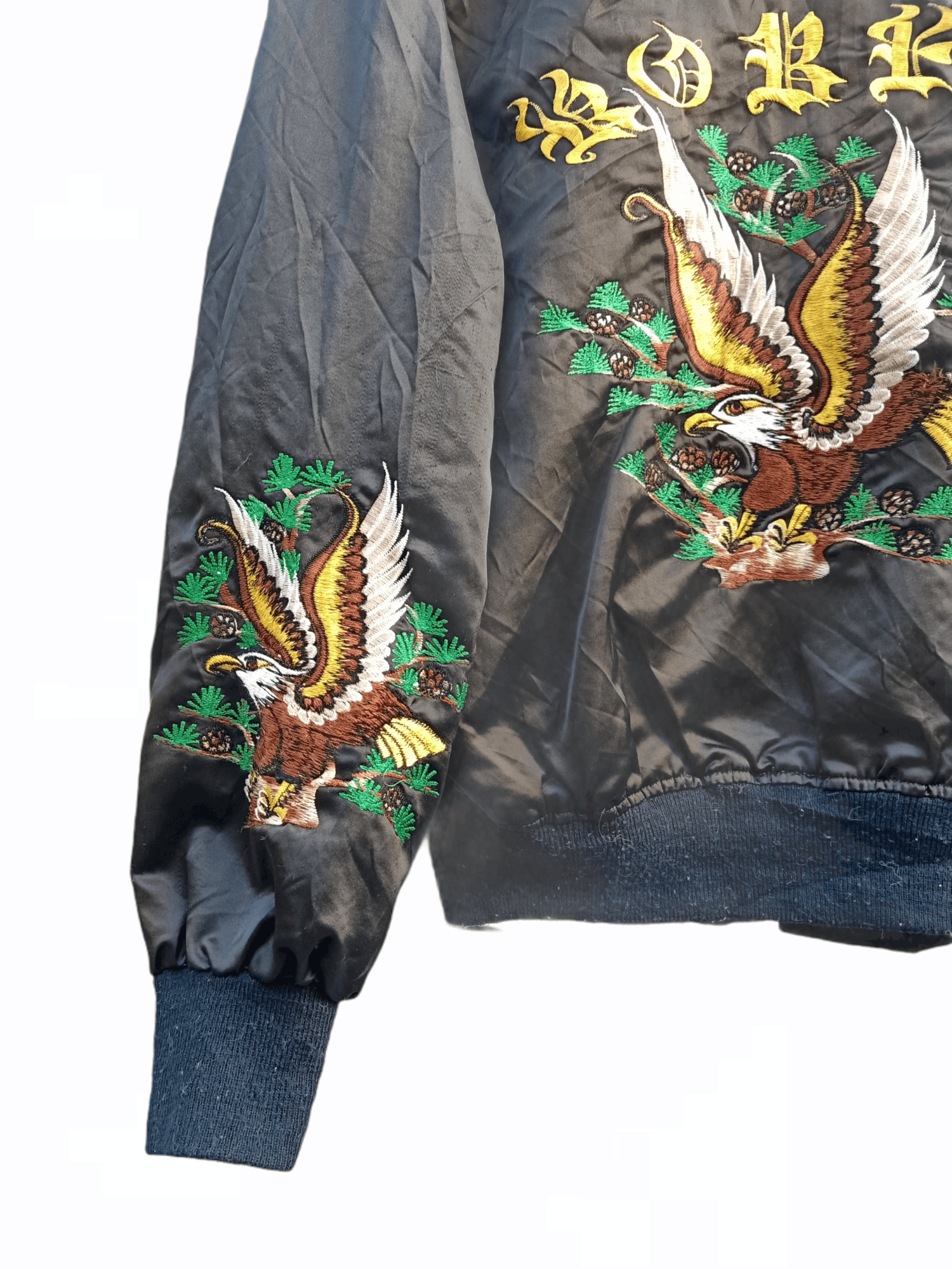 Vintage Sukajan Flying Eagle Embroidery Satin Jacket Size US M / EU 48-50 / 2 - 4 Thumbnail