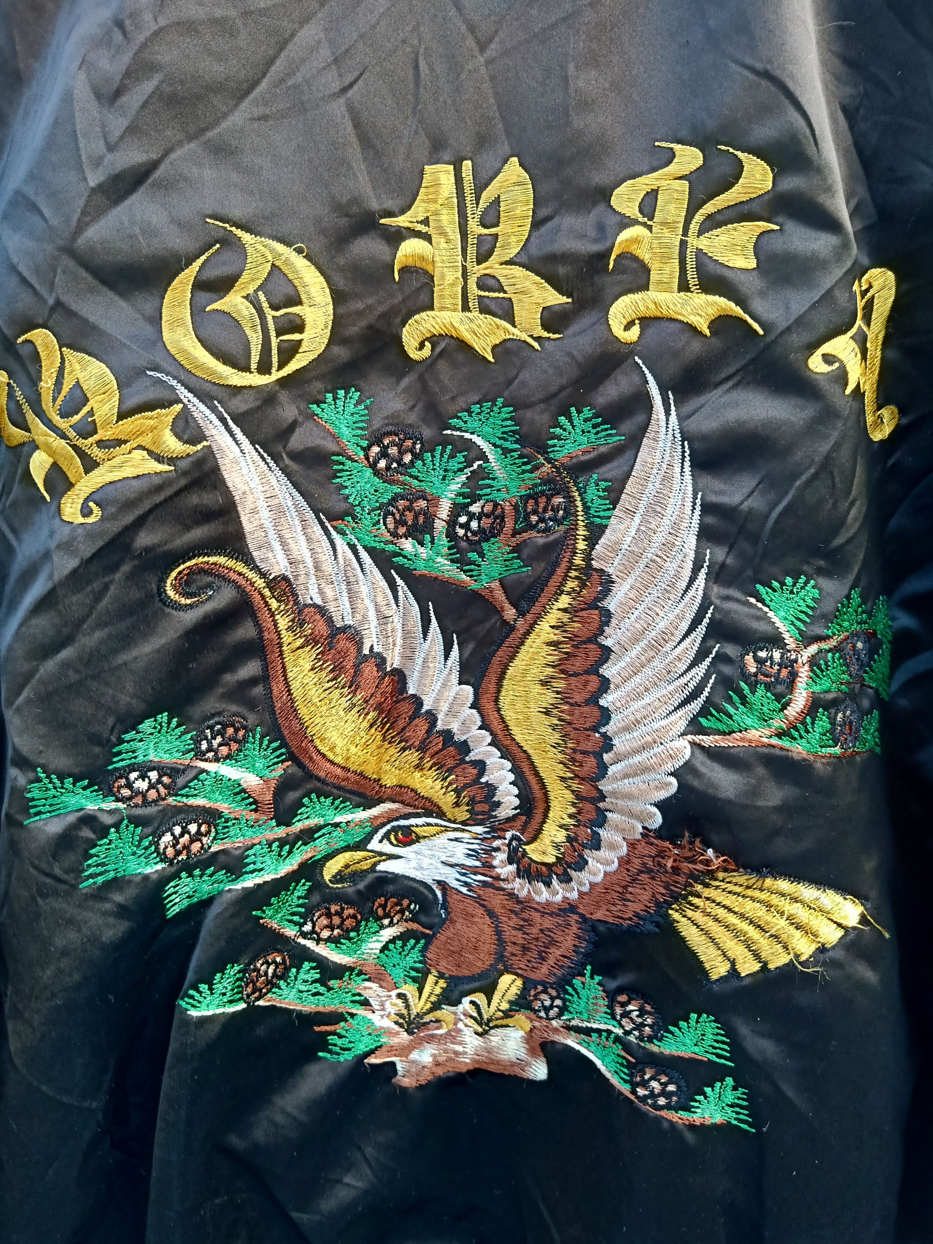 Vintage Sukajan Flying Eagle Embroidery Satin Jacket Size US M / EU 48-50 / 2 - 5 Thumbnail