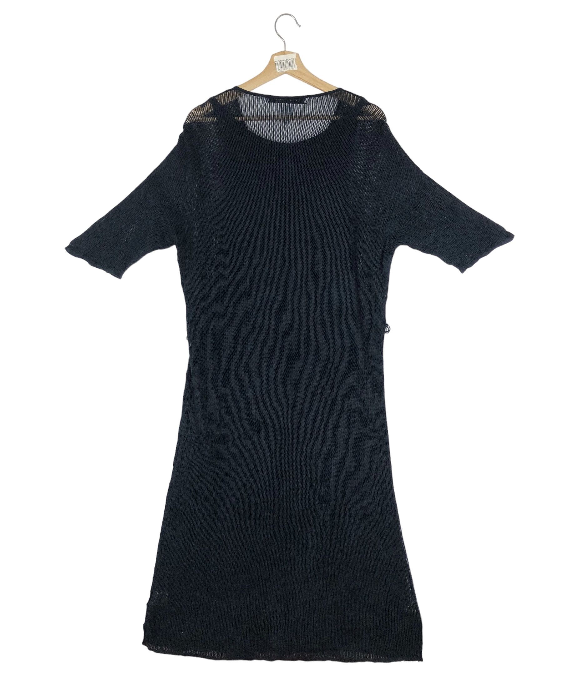 Christophe Lemaire LEMAIRE X UNIQLO KNIT OUTSHELL TRANSPARENT BLACK RELAX DRESS Size L / US 10 / IT 46 - 3 Thumbnail