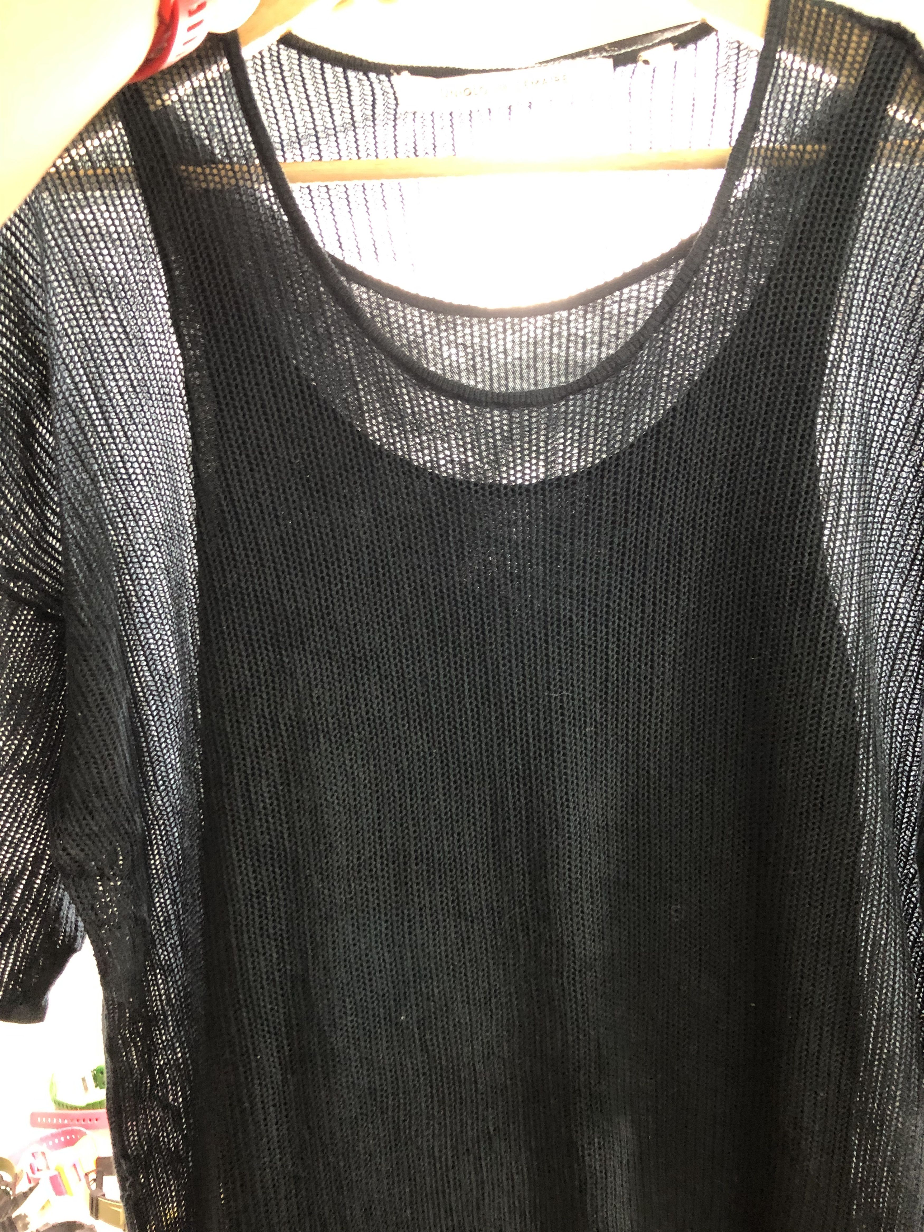 Christophe Lemaire LEMAIRE X UNIQLO KNIT OUTSHELL TRANSPARENT BLACK RELAX DRESS Size L / US 10 / IT 46 - 7 Thumbnail