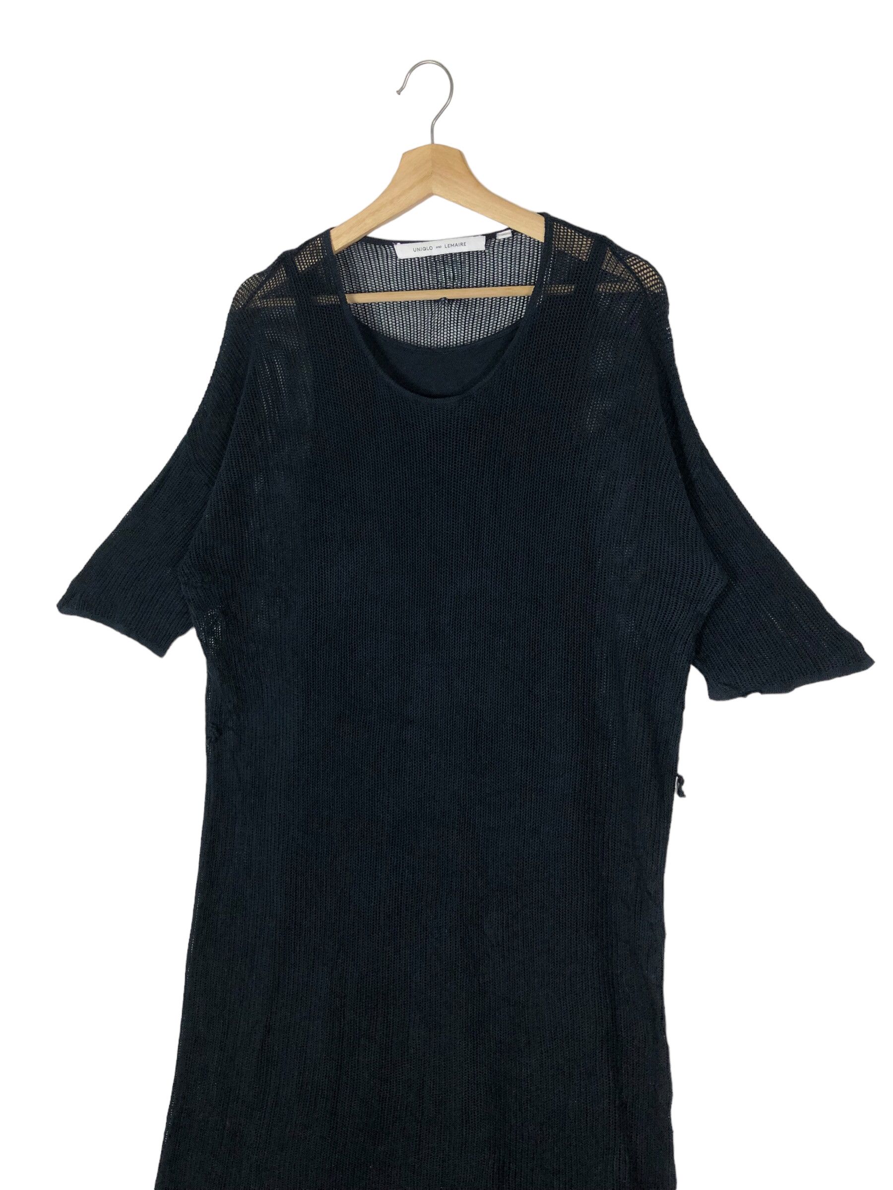 Christophe Lemaire LEMAIRE X UNIQLO KNIT OUTSHELL TRANSPARENT BLACK RELAX DRESS Size L / US 10 / IT 46 - 4 Thumbnail