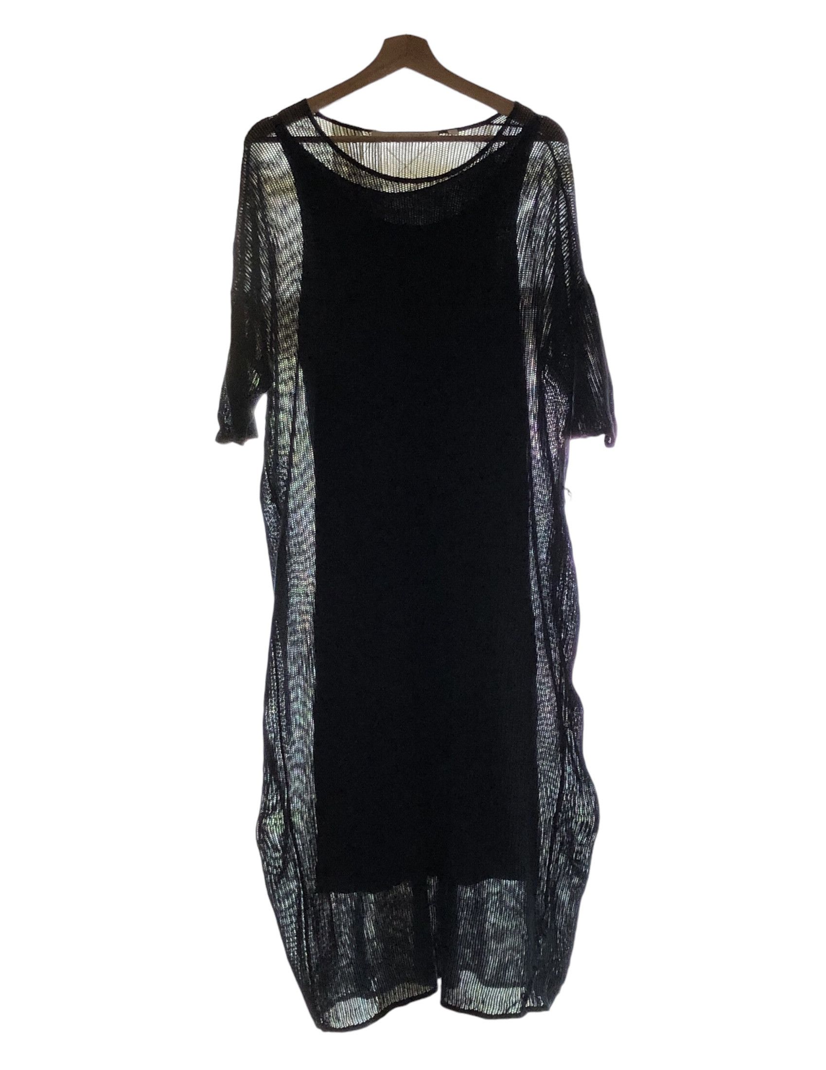 Christophe Lemaire LEMAIRE X UNIQLO KNIT OUTSHELL TRANSPARENT BLACK RELAX DRESS Size L / US 10 / IT 46 - 1 Thumbnail