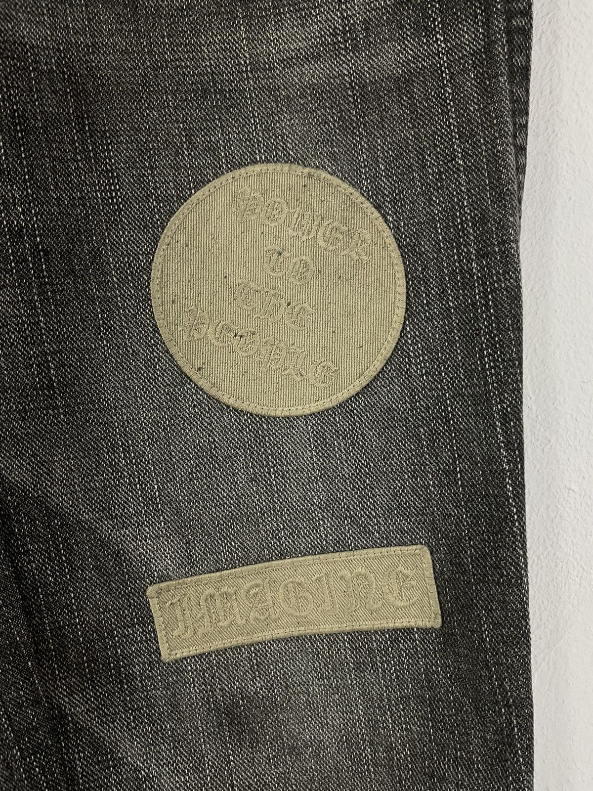 Number (N)ine Number (N)ine F/W'04 Love & Peace Patchwork Distressed Denim Size US 30 / EU 46 - 9 Thumbnail