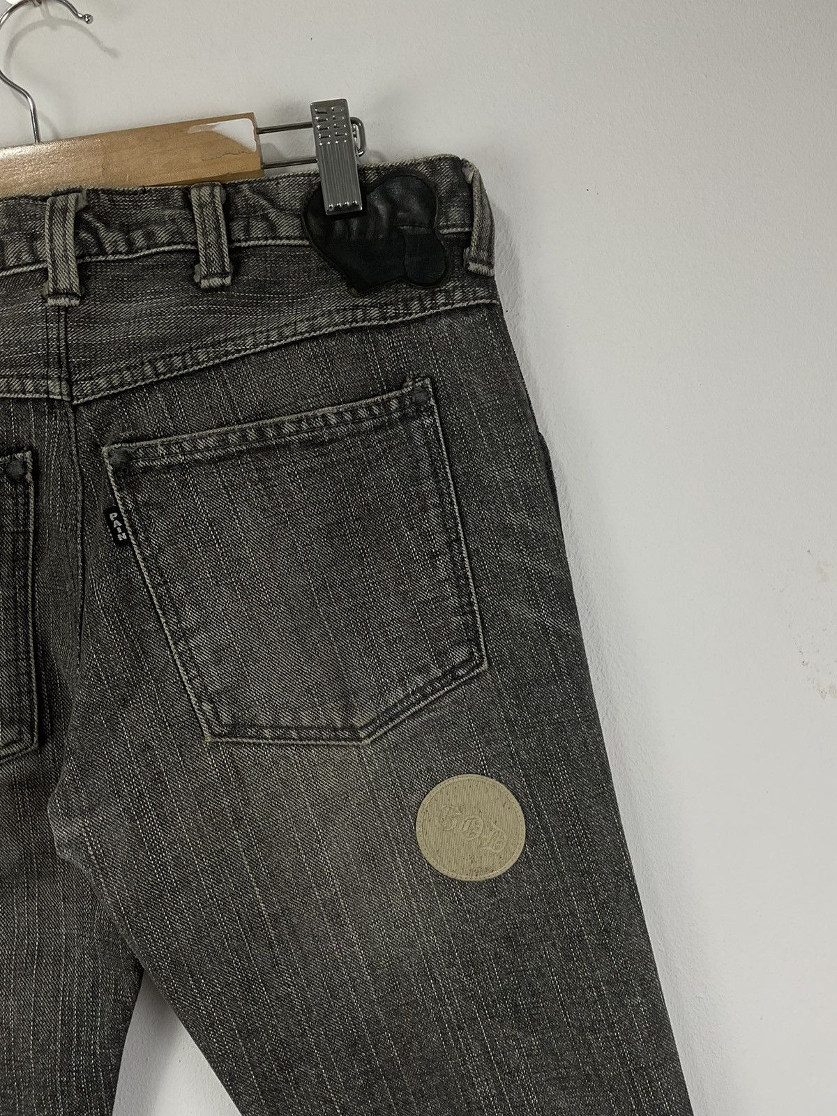 Number (N)ine Number (N)ine F/W'04 Love & Peace Patchwork Distressed Denim Size US 30 / EU 46 - 11 Thumbnail
