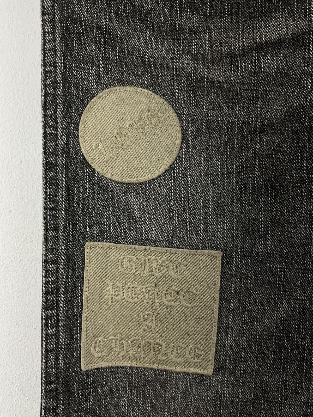 Number (N)ine Number (N)ine F/W'04 Love & Peace Patchwork Distressed Denim Size US 30 / EU 46 - 8 Thumbnail