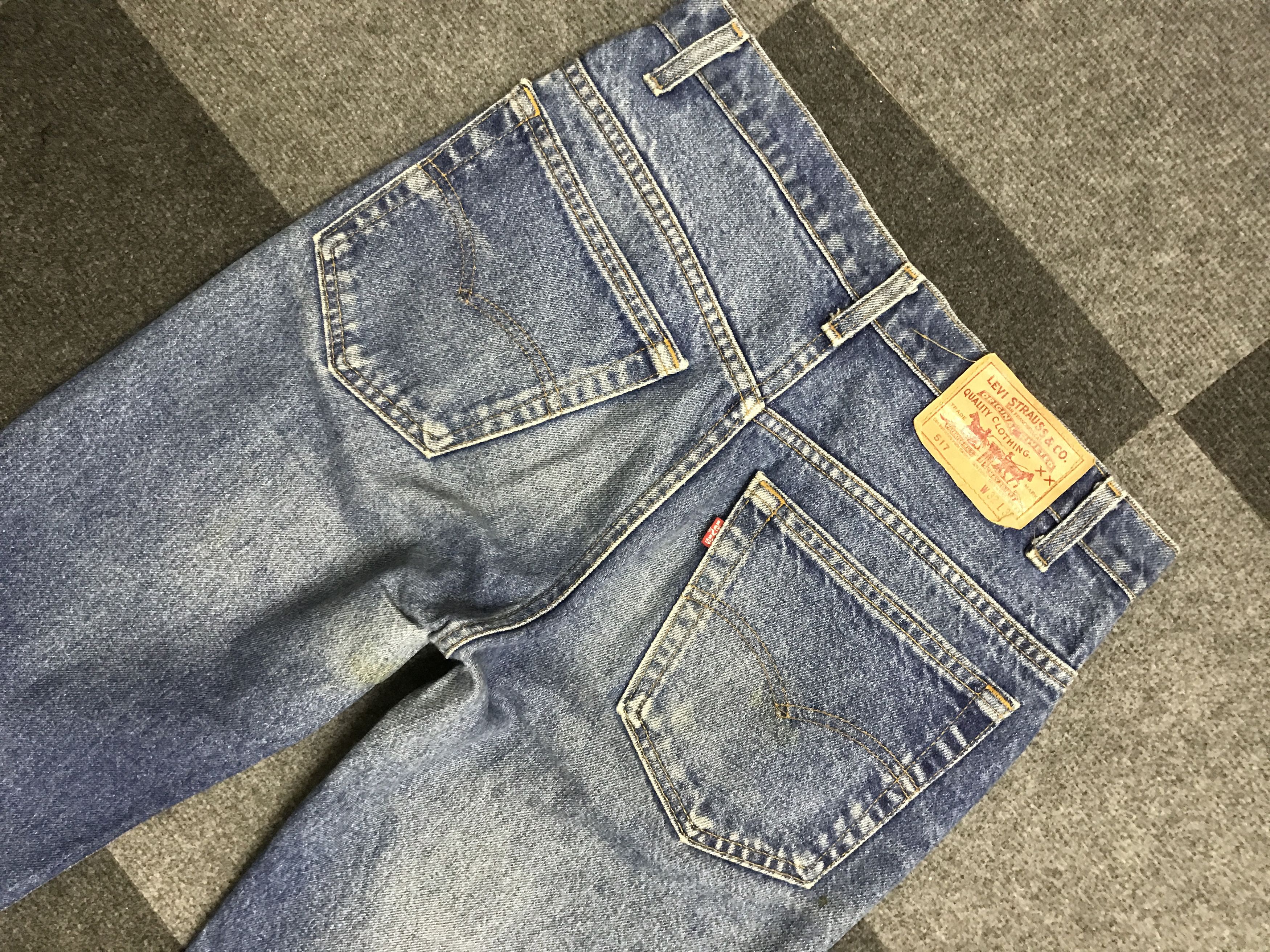 Levi's VL166-Vintage Levis 517 Blue Wash Flare Jeans Size US 31 - 10 Thumbnail